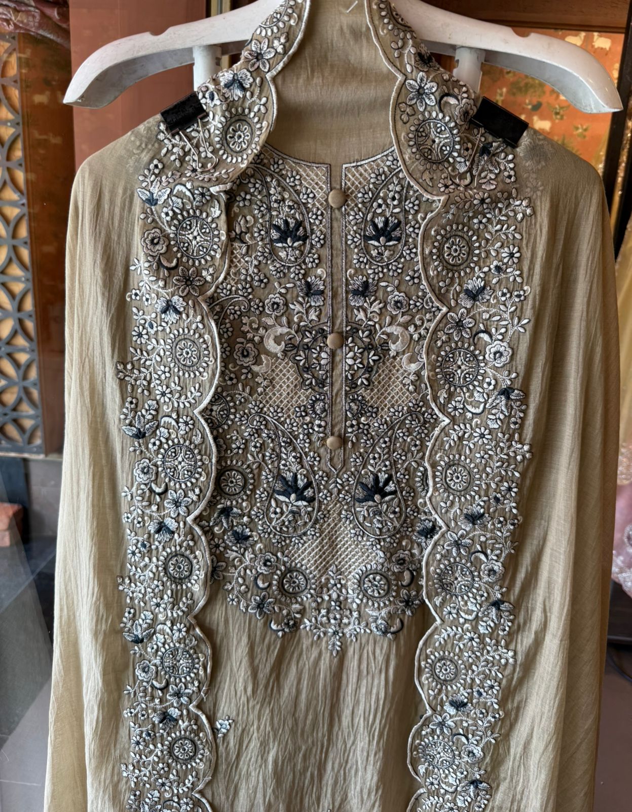 Floral and paisley motif  Suit
