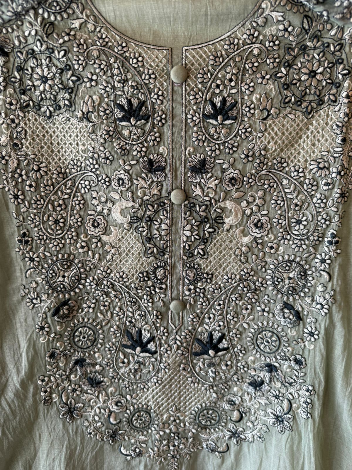 Floral and paisley motif  Suit
