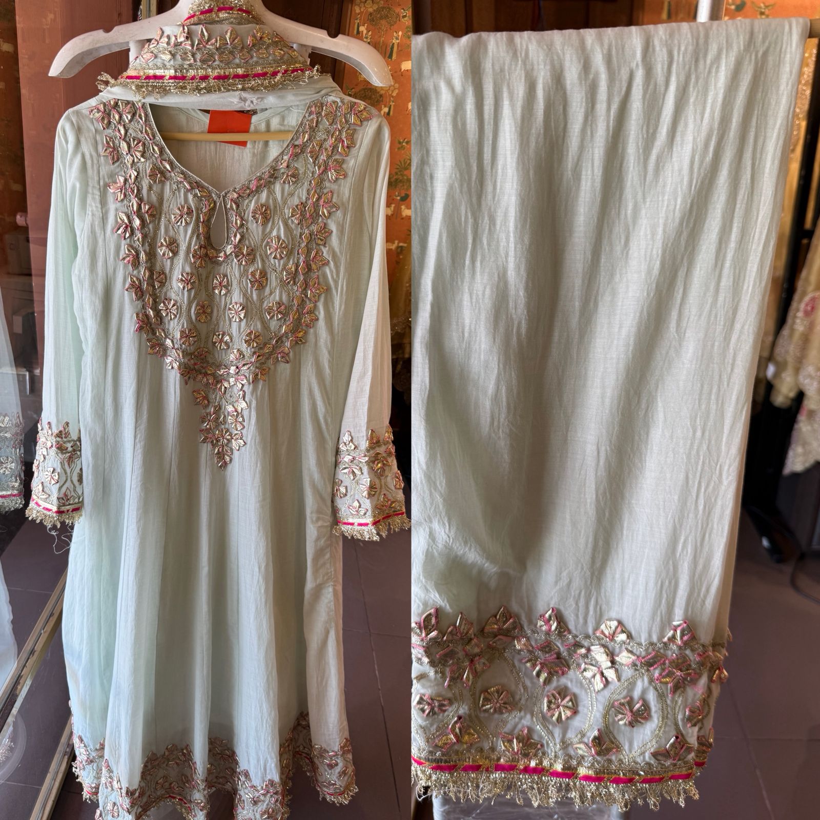 Elegant Mul cotton Anarkali suit
