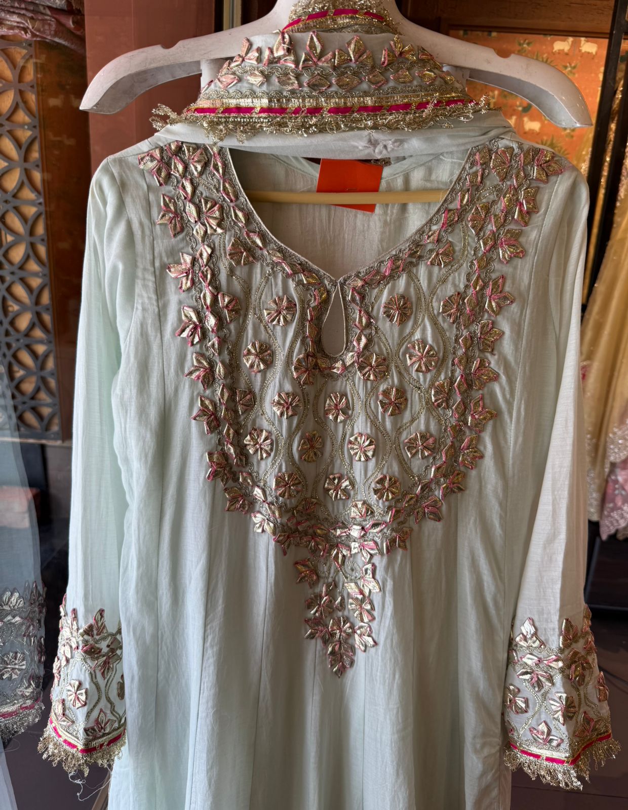Elegant Mul cotton Anarkali suit