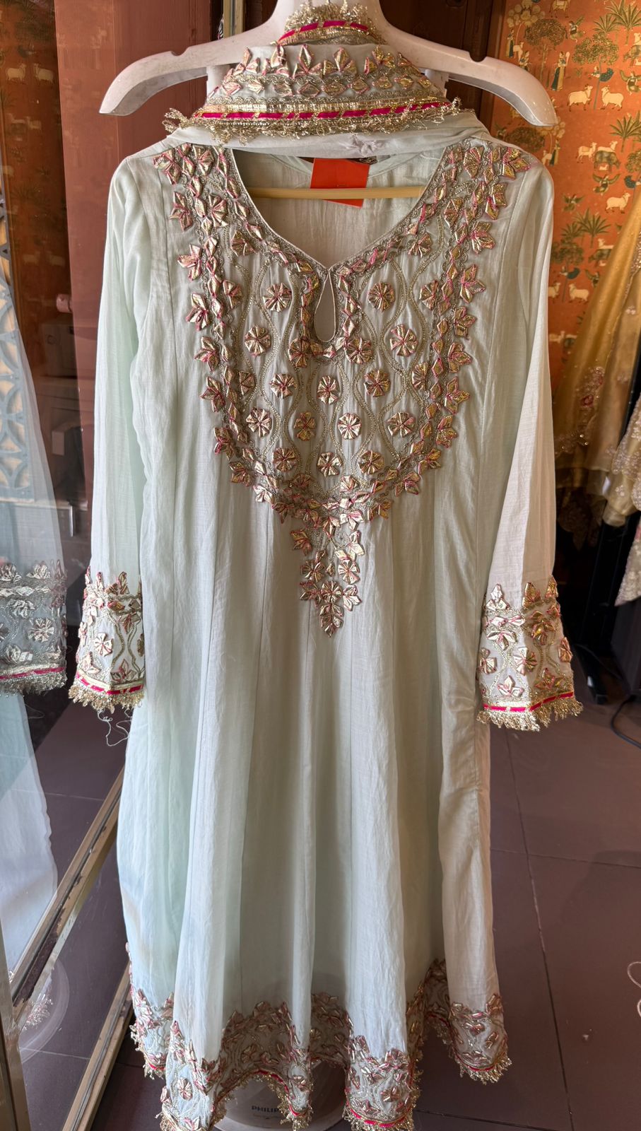 Elegant Mul cotton Anarkali suit