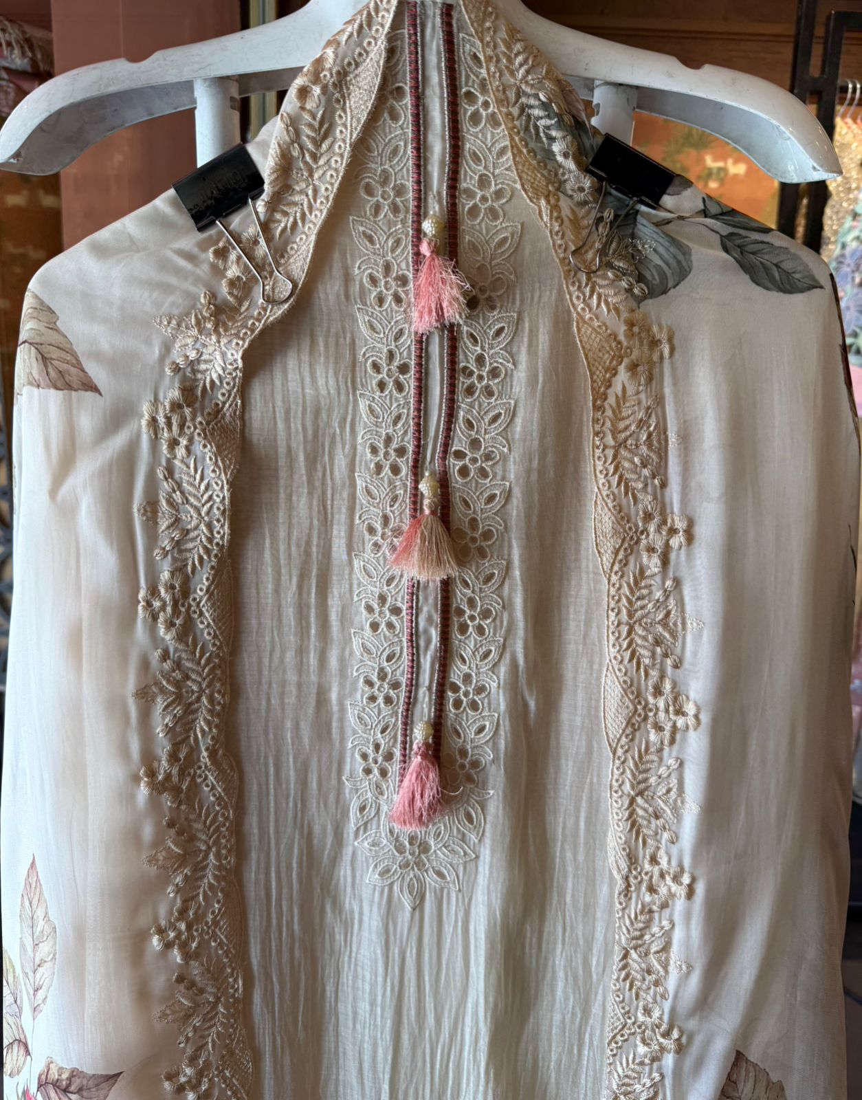 Elegance and femininity ivory Suit set