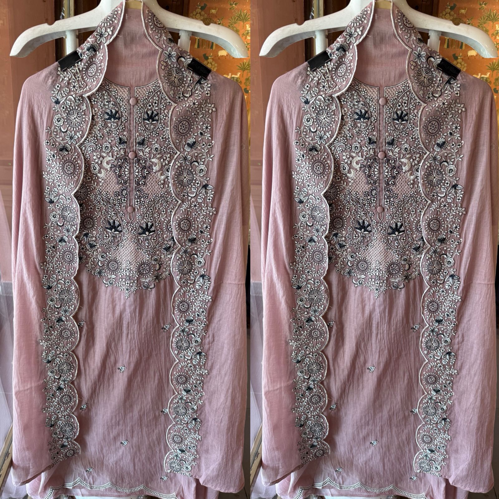 Floral and paisley motif  Suit