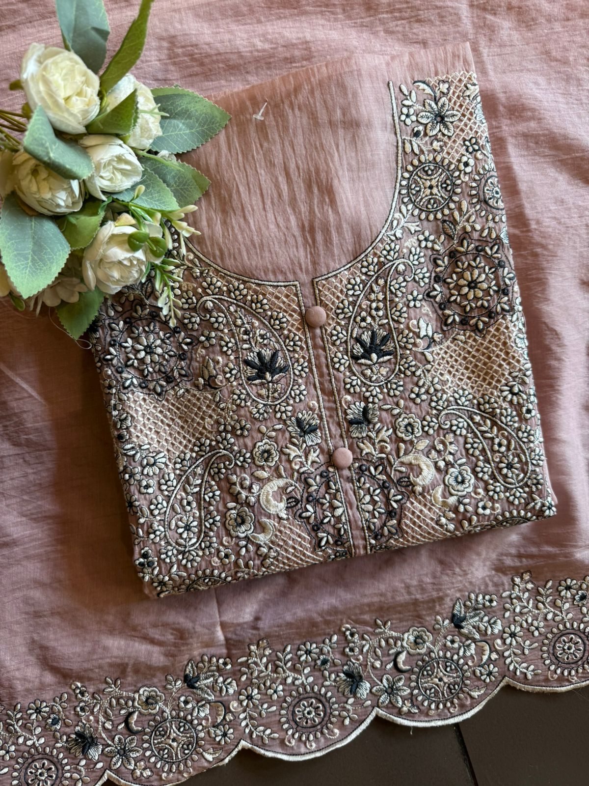Floral and paisley motif  Suit