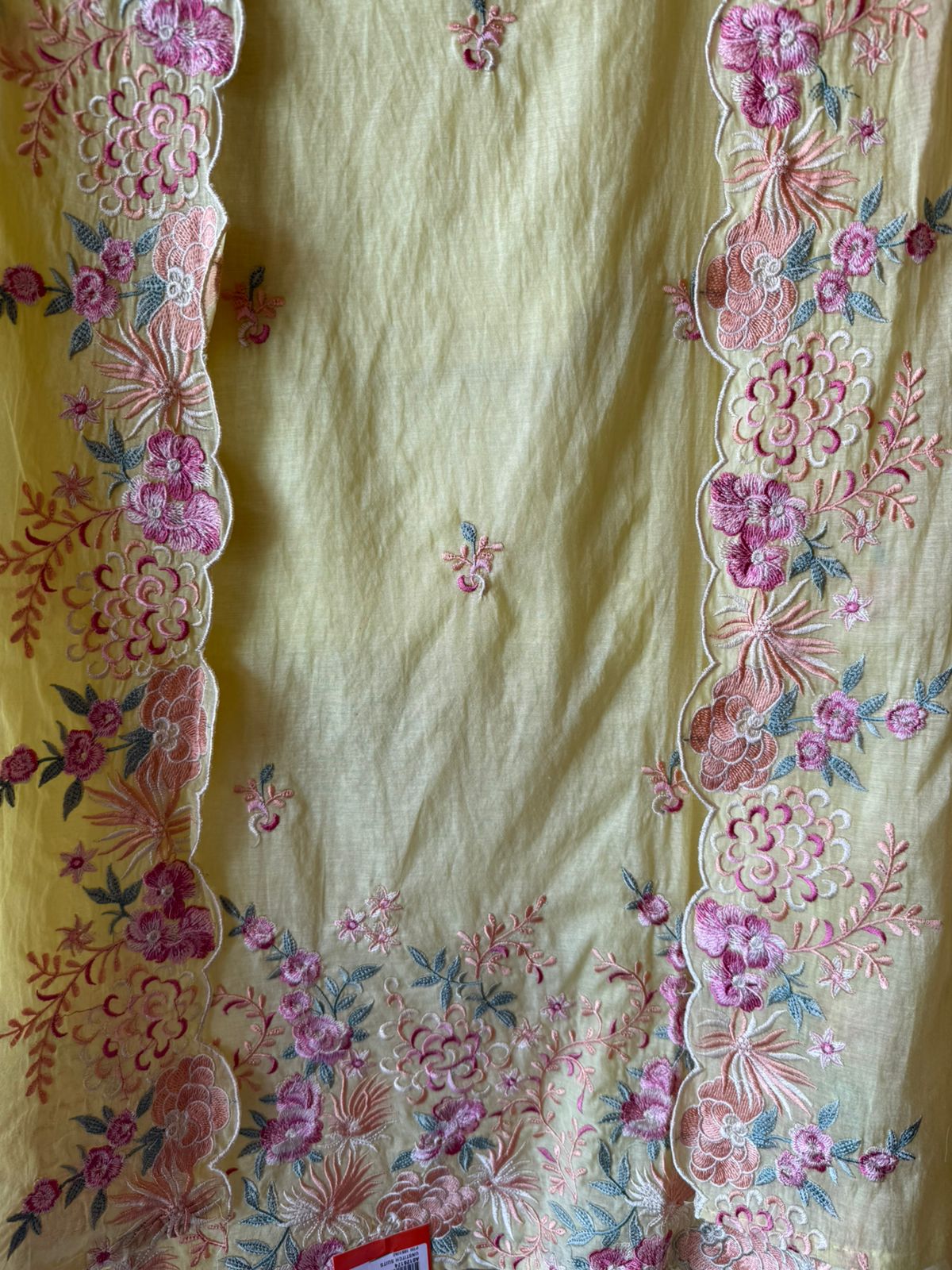 Floral Embroidered Suit Set On Mul cotton