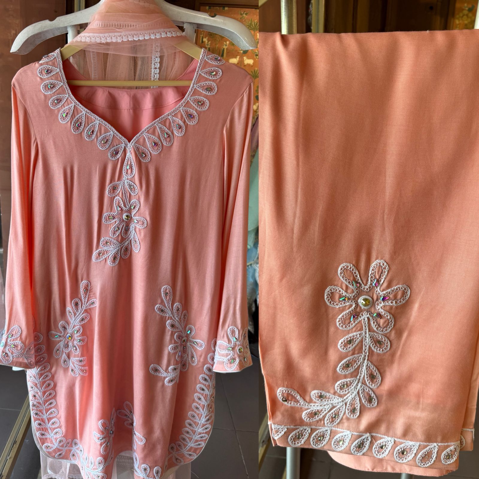 Dreamy pastel kurta set