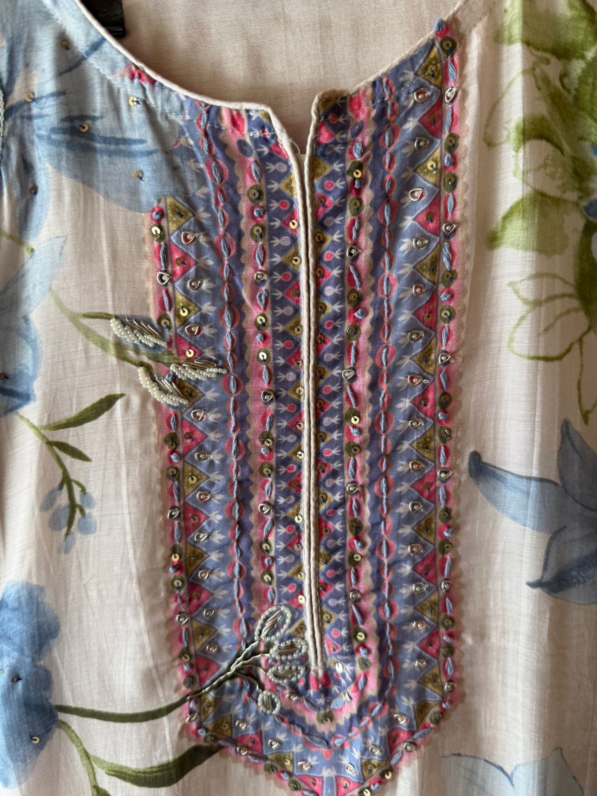 Mul Mul cotton Unstitched Suit set