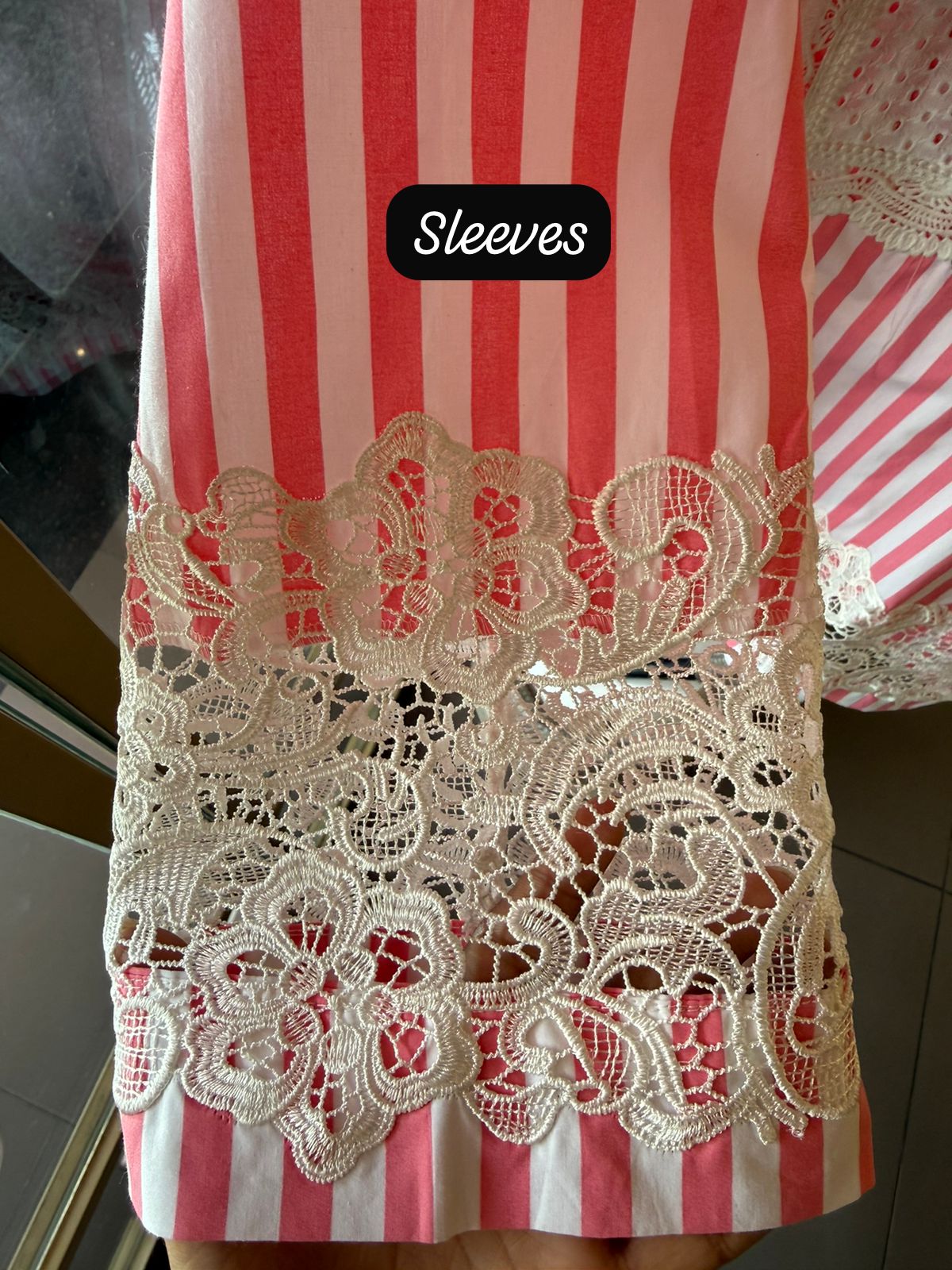 Pink striped Coord suit set