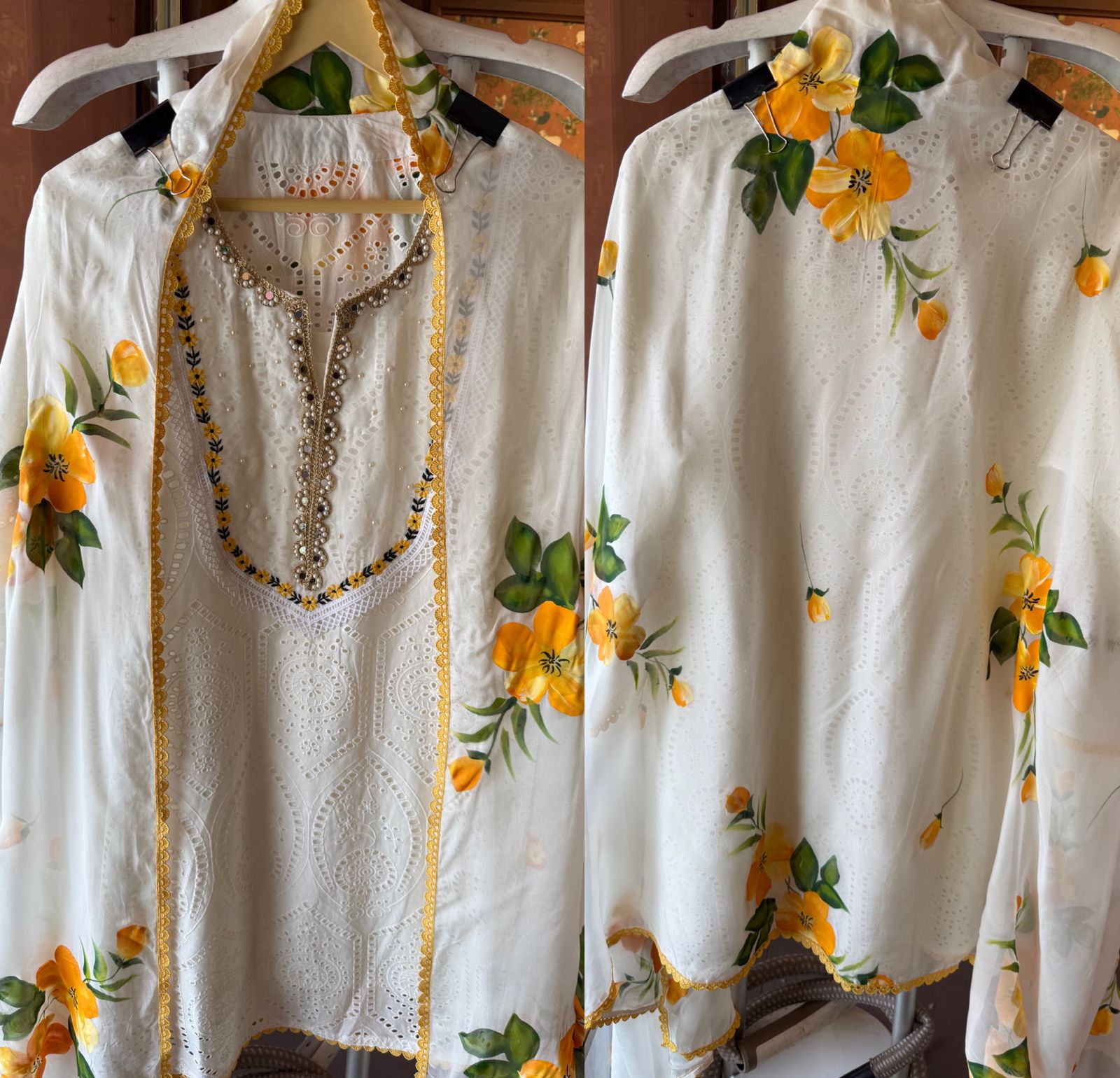 Timeless kurta adorned with intricate embroidery