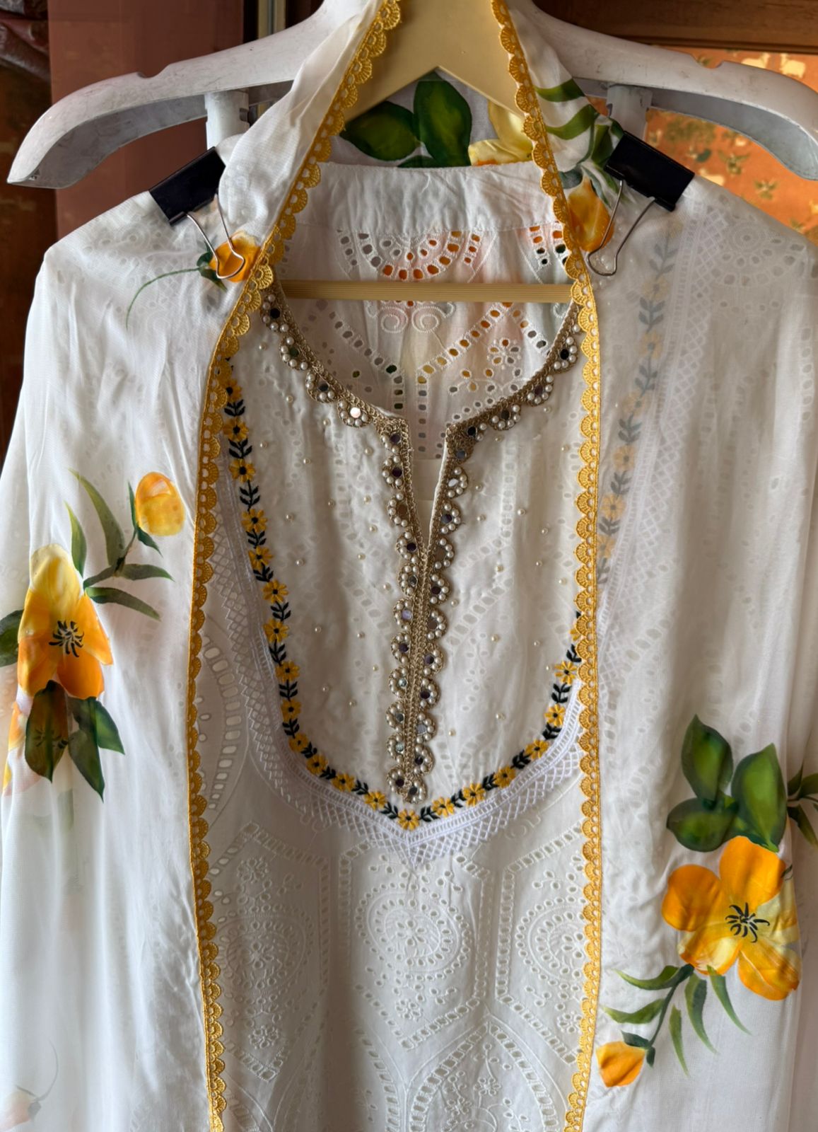 Timeless kurta adorned with intricate embroidery