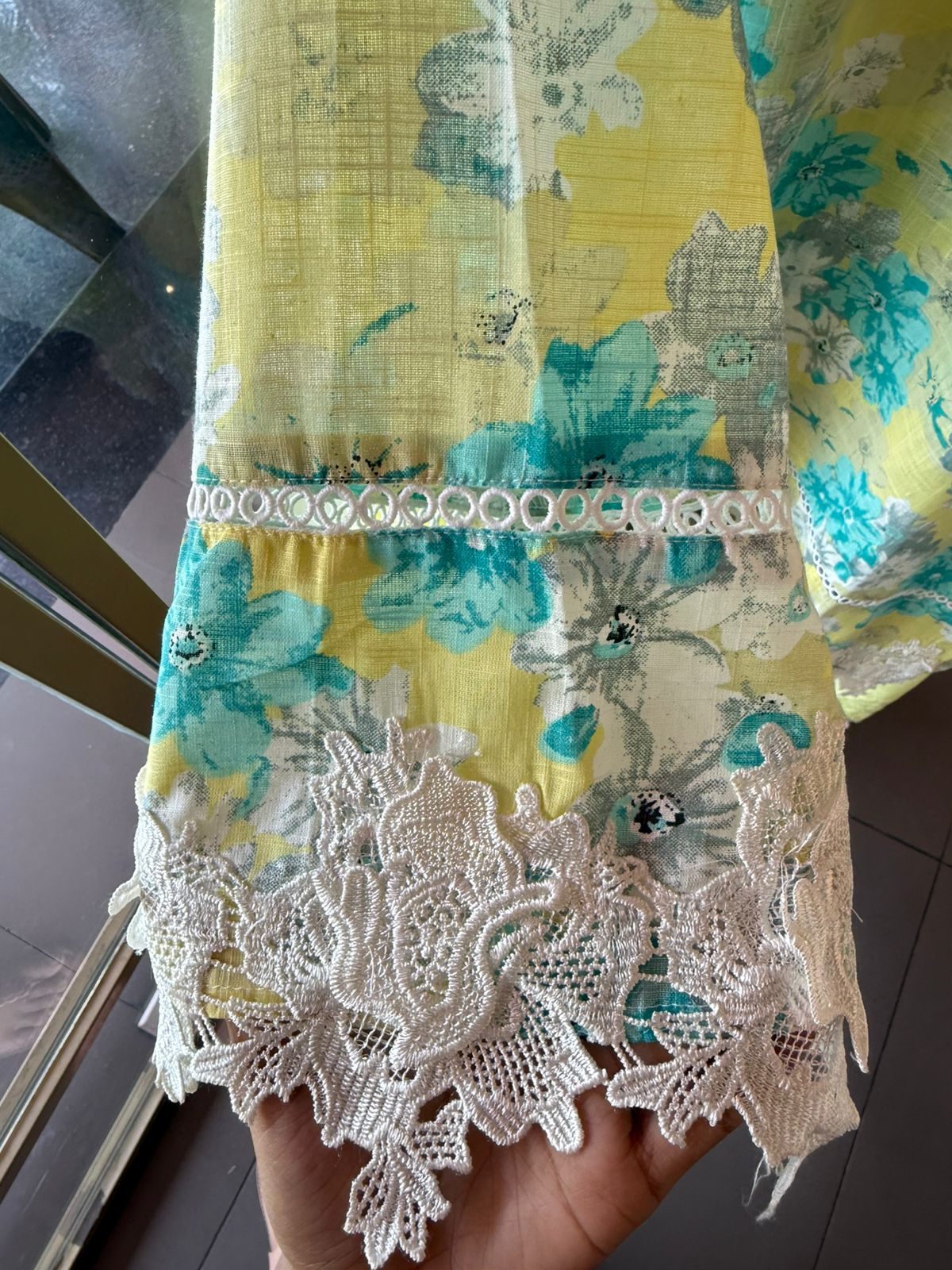 Sunshine Bloom Printed Cotton Kurta Set