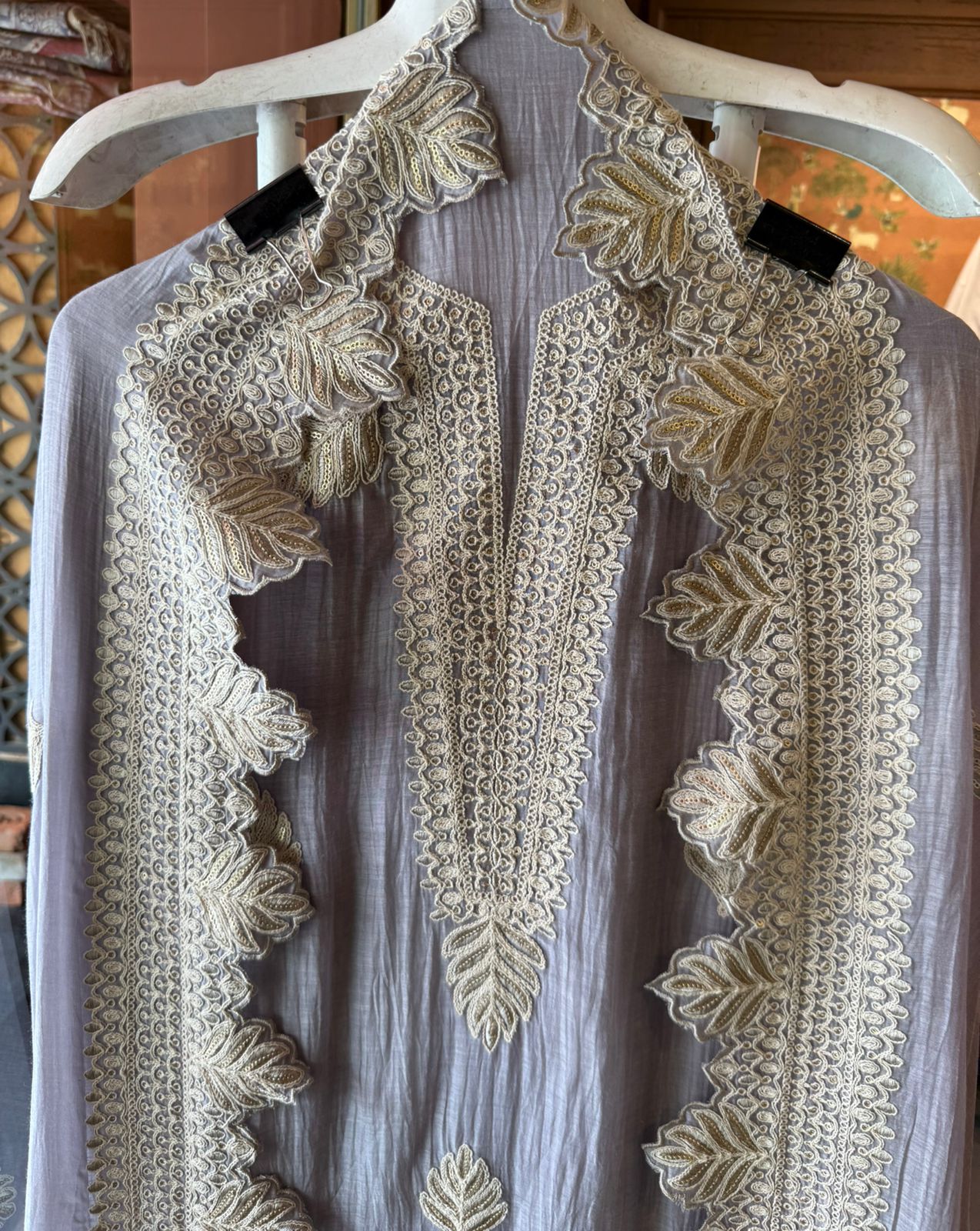 DESIGNER SUIT SET WITH CUTWORK