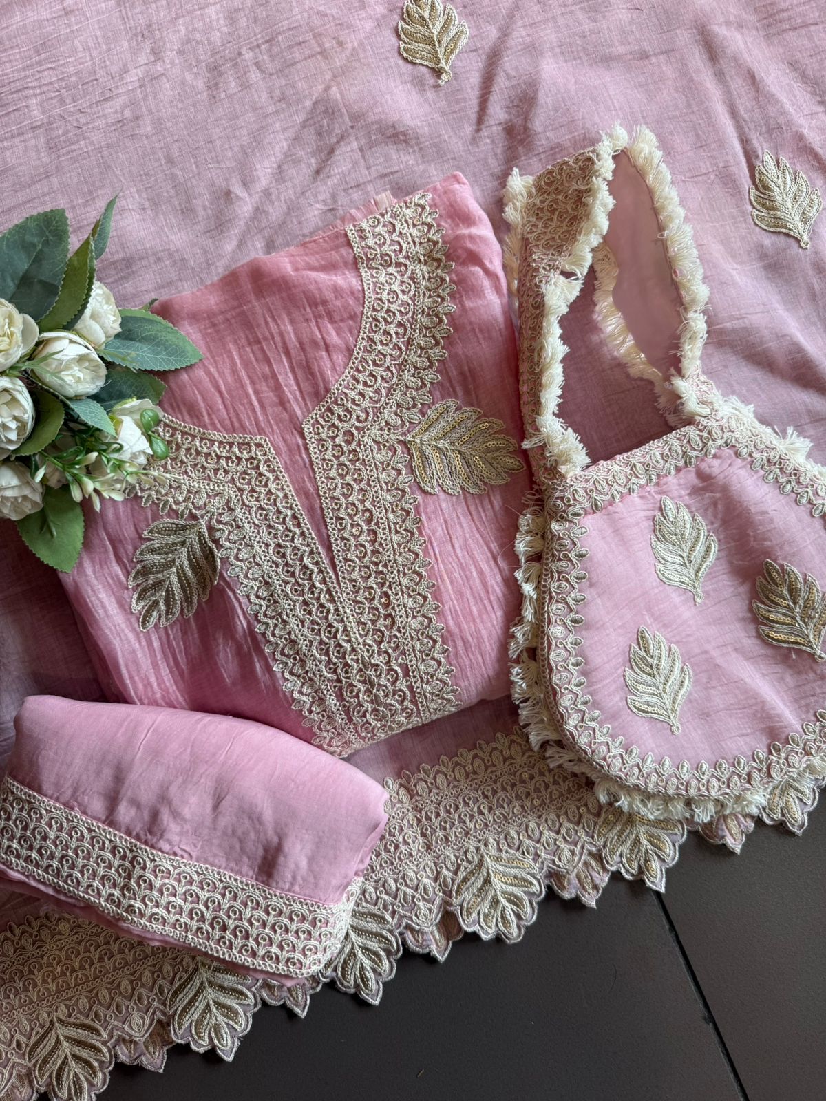 DESIGNER SUIT SET WITH CUTWORK