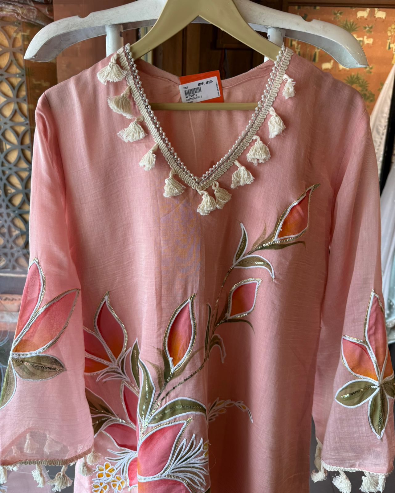 Handpainted Floral COORD set