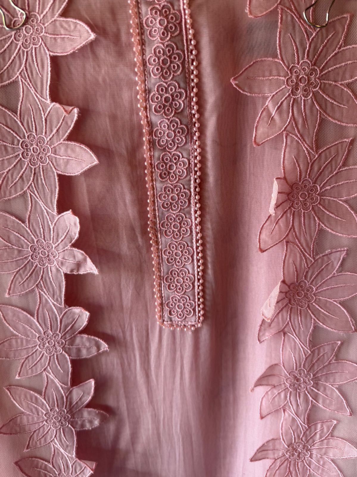 Pink Organza Suit Set