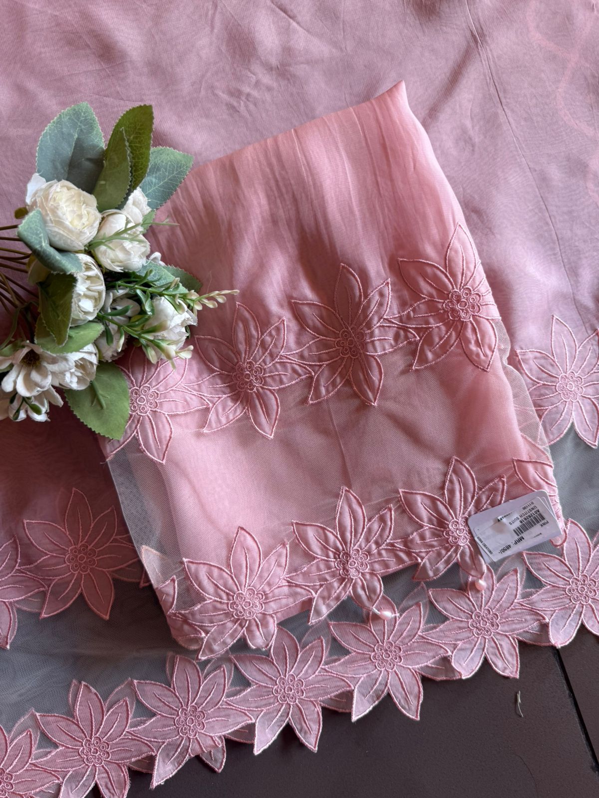 Pink Organza Suit Set