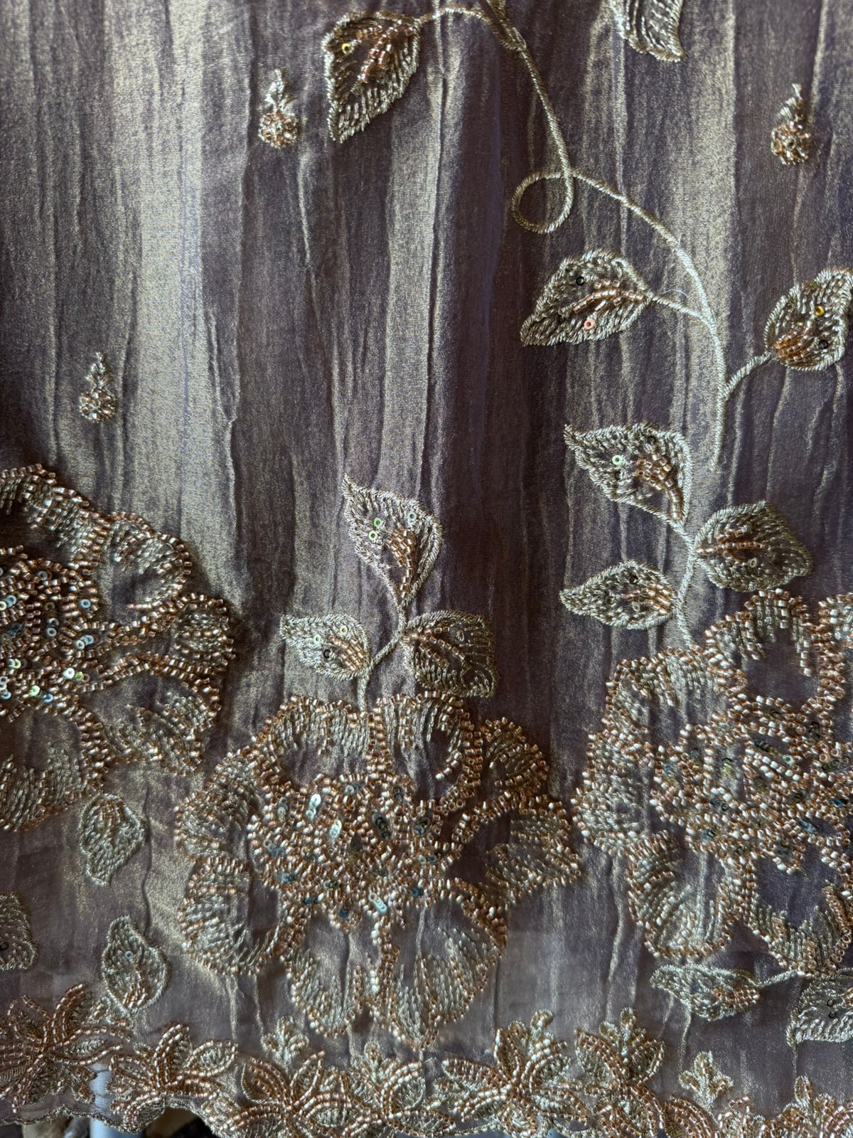 Floral Handwork unstitched Suit Set