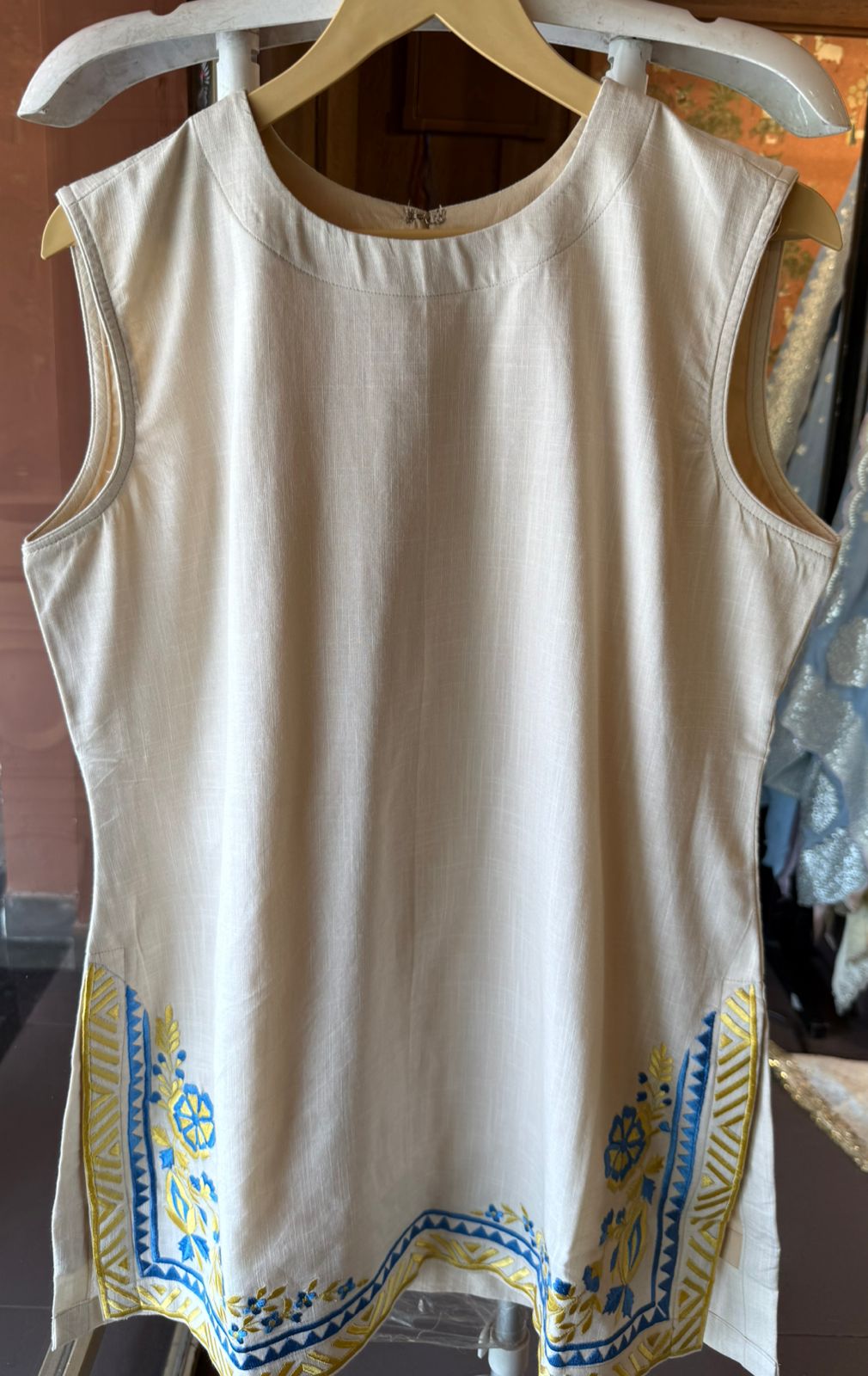 Ivory Geometric Woven Co-ord Set
