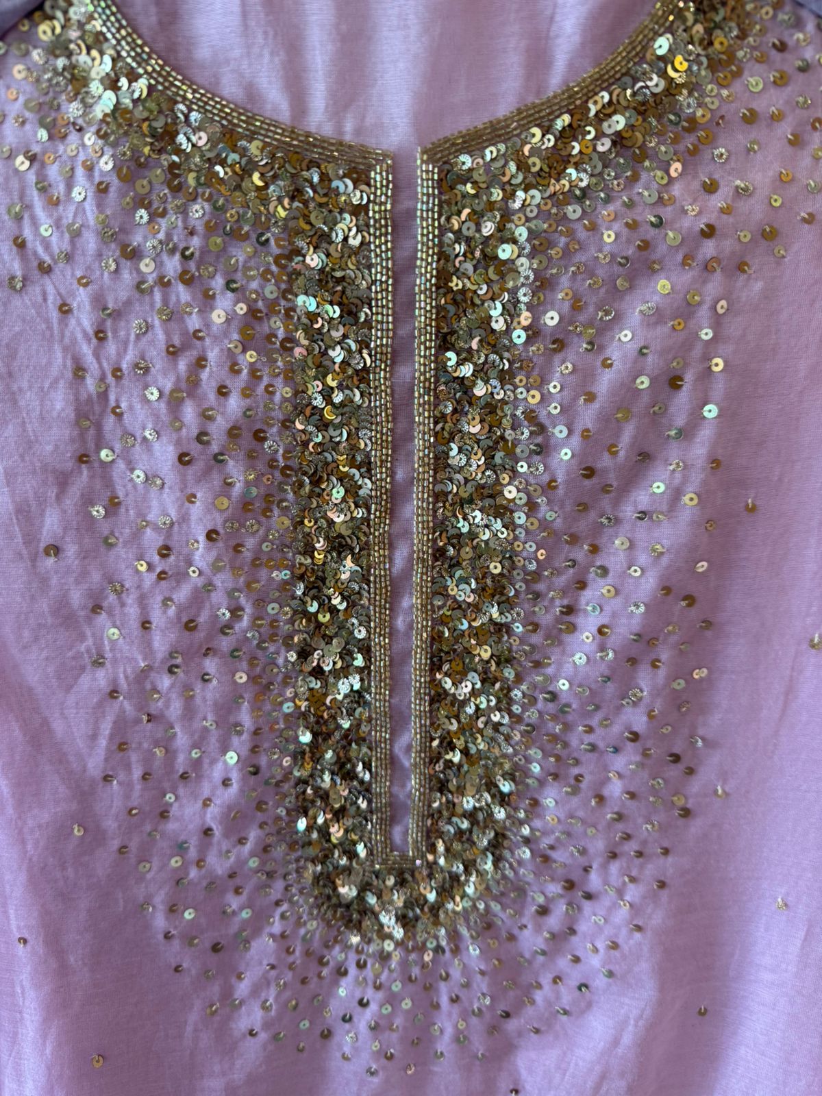 Beautiful sequin embroidery suit piece