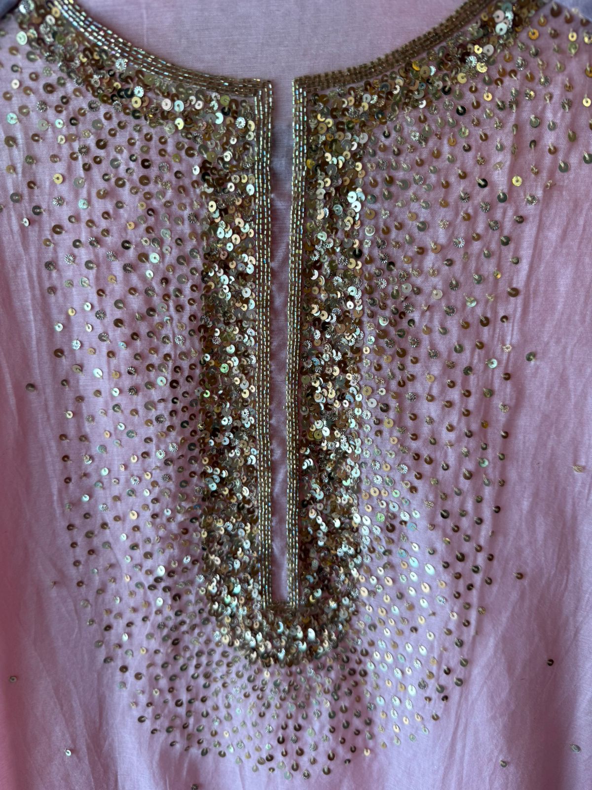 Beautiful sequin embroidery suit piece