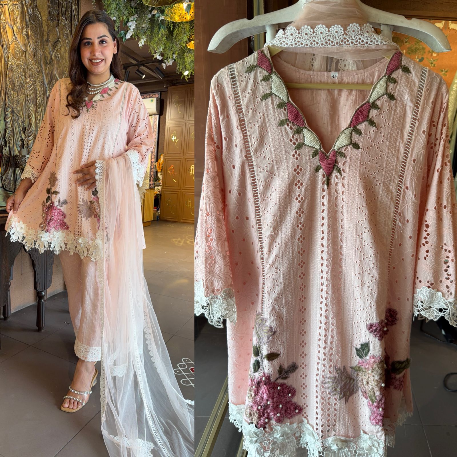 Hakuba chicken kurta set