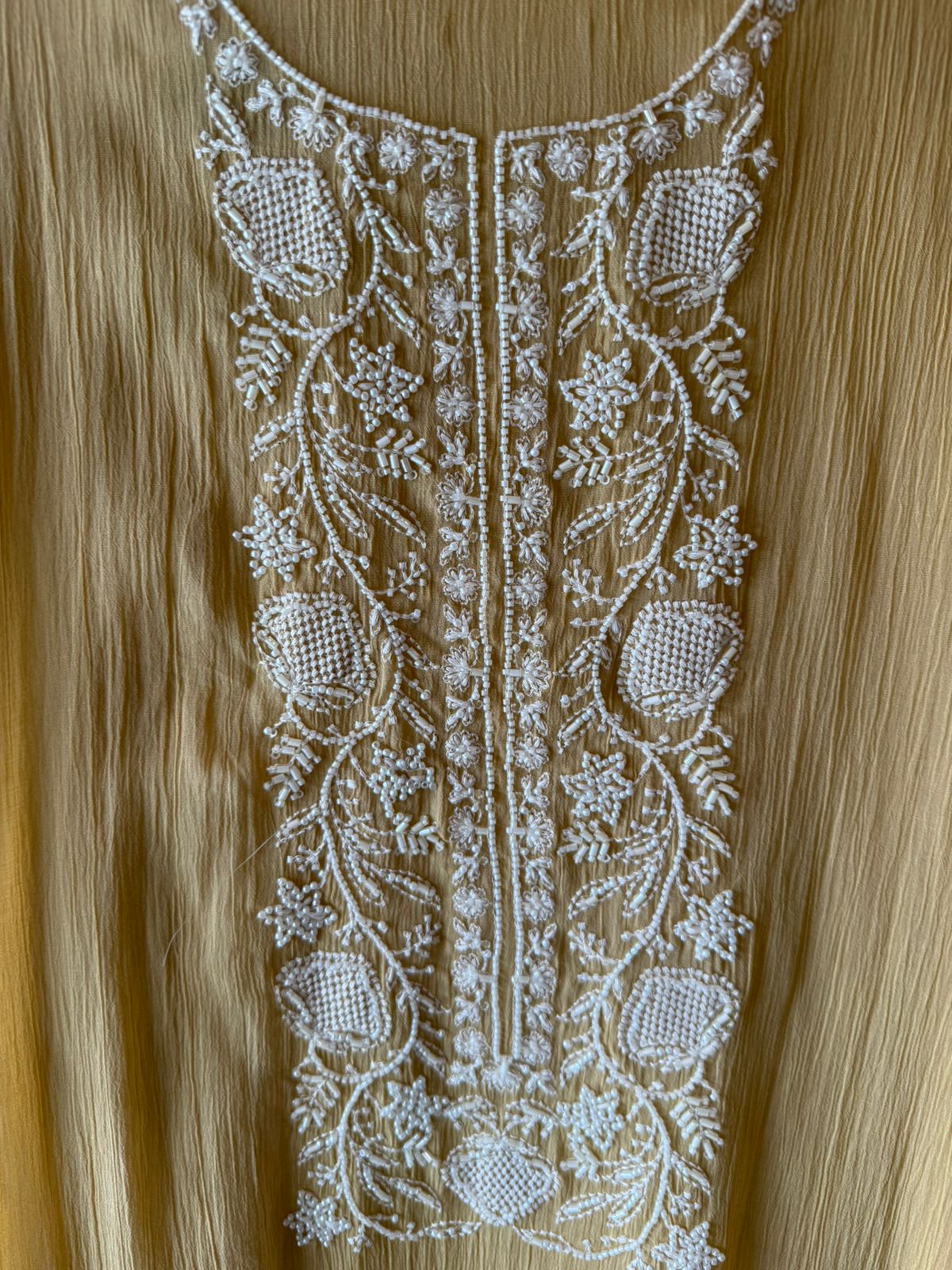 White thread and Nalki embroidery stunning suit set