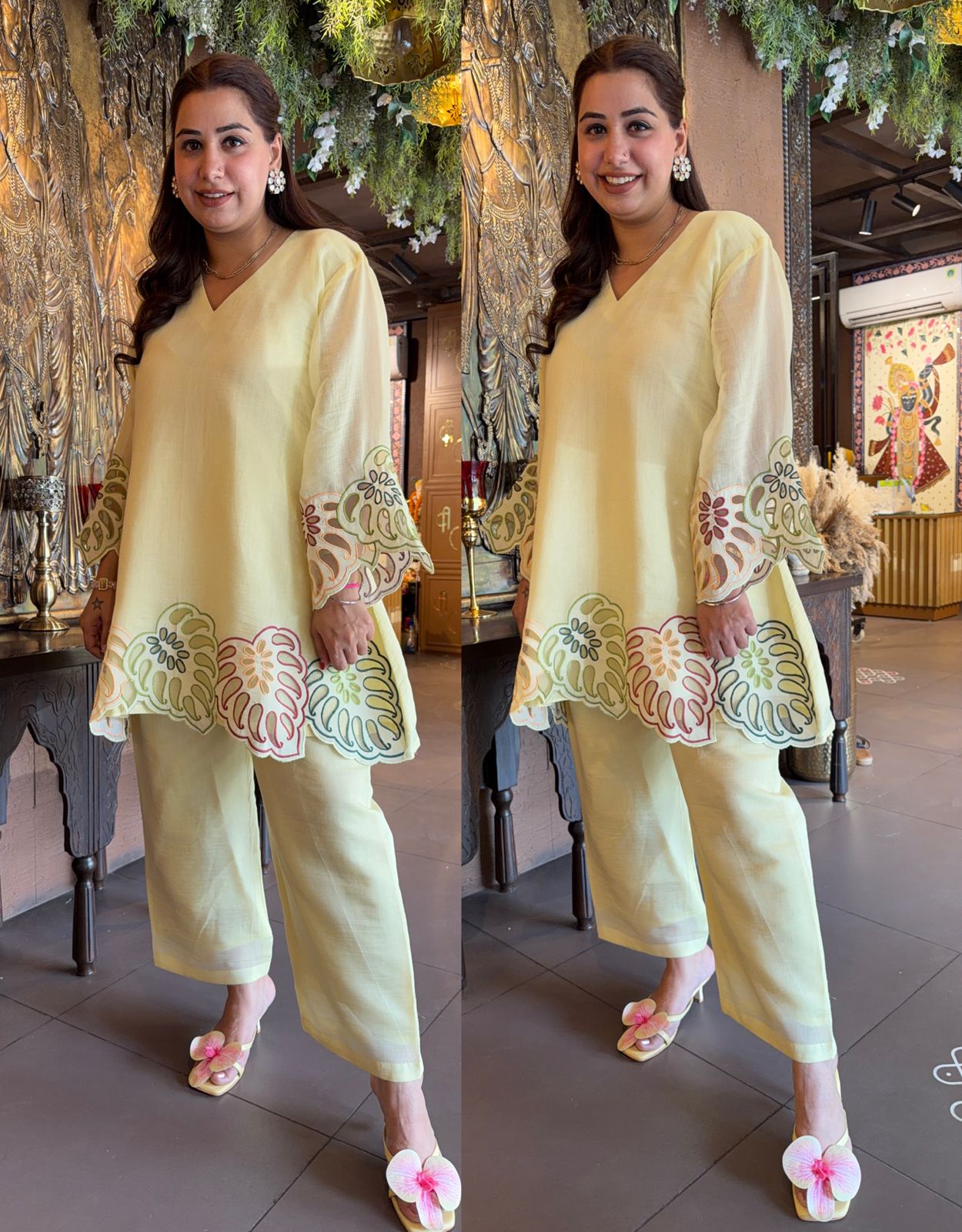 ⁠Mul cotton Coord set