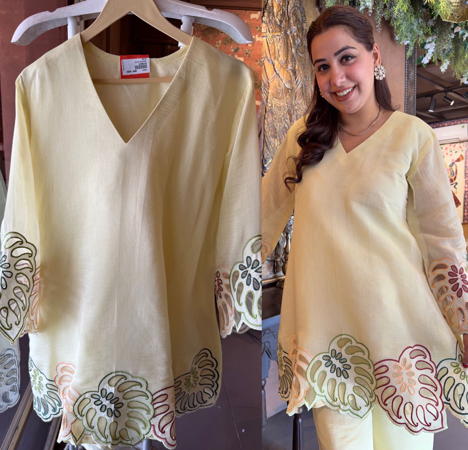 ⁠Mul cotton Coord set