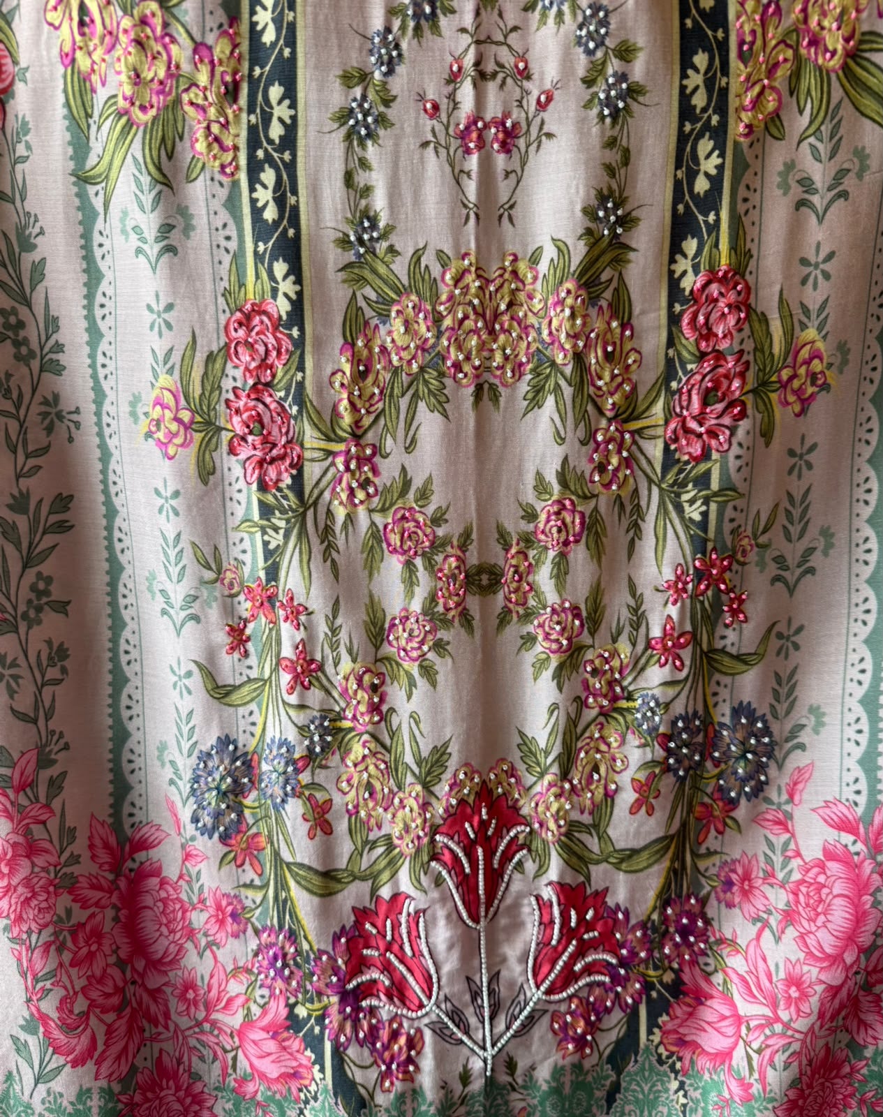 Blush Pink Floral Pakistani Printed Readymade suit