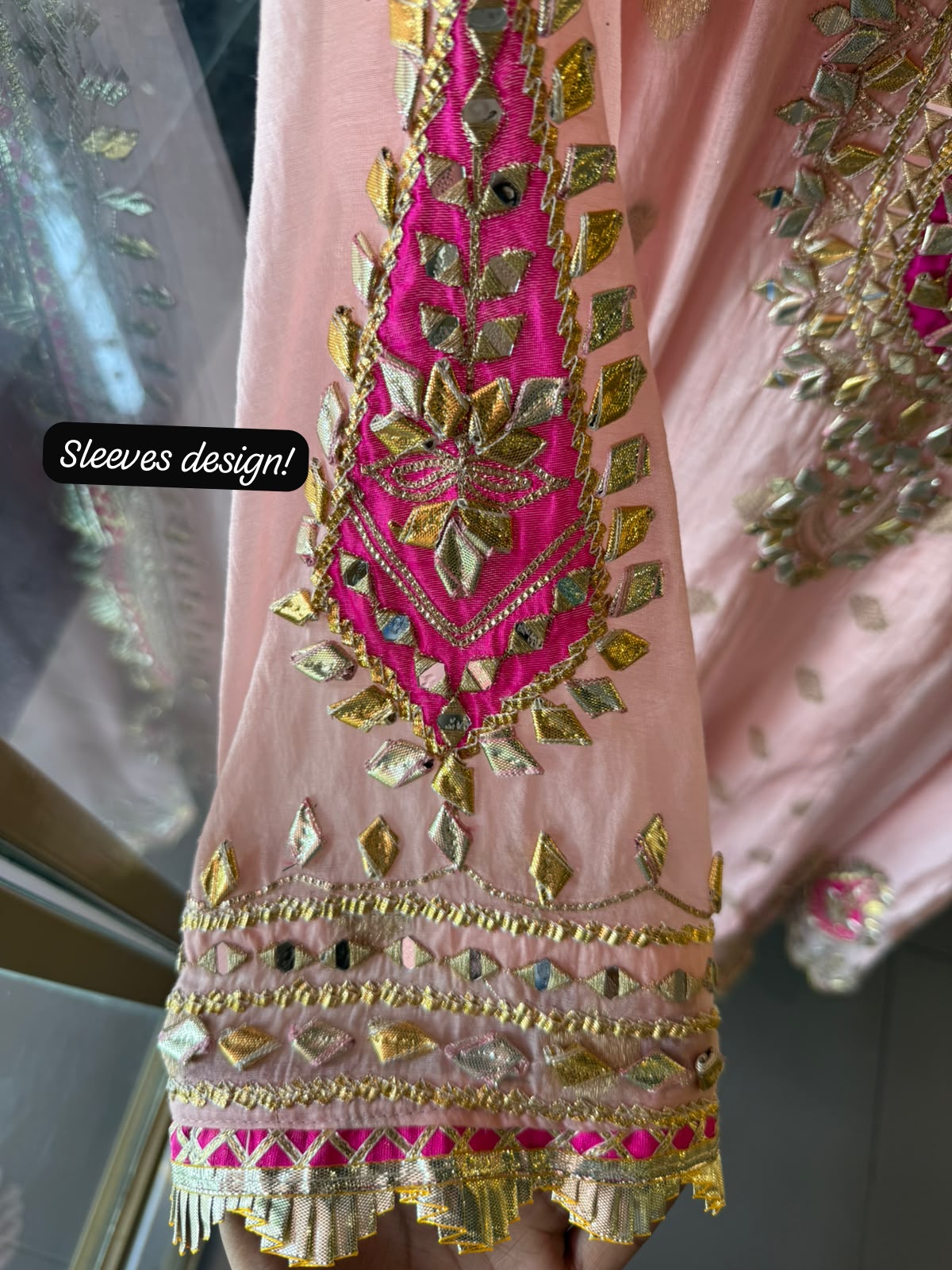 Mul Gota Patti Anarkali Suit Set