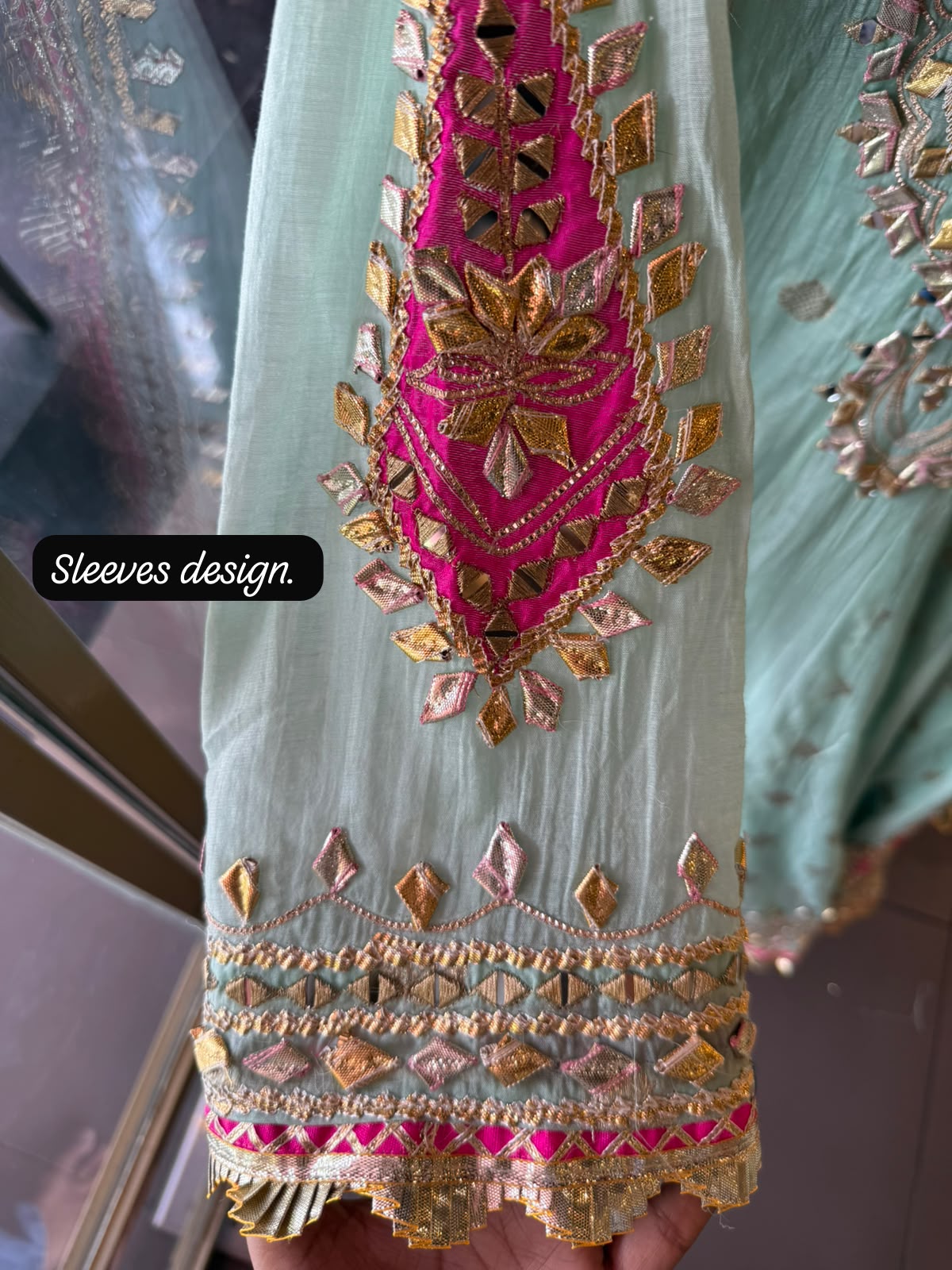 Mul Gota Patti Anarkali Suit Set