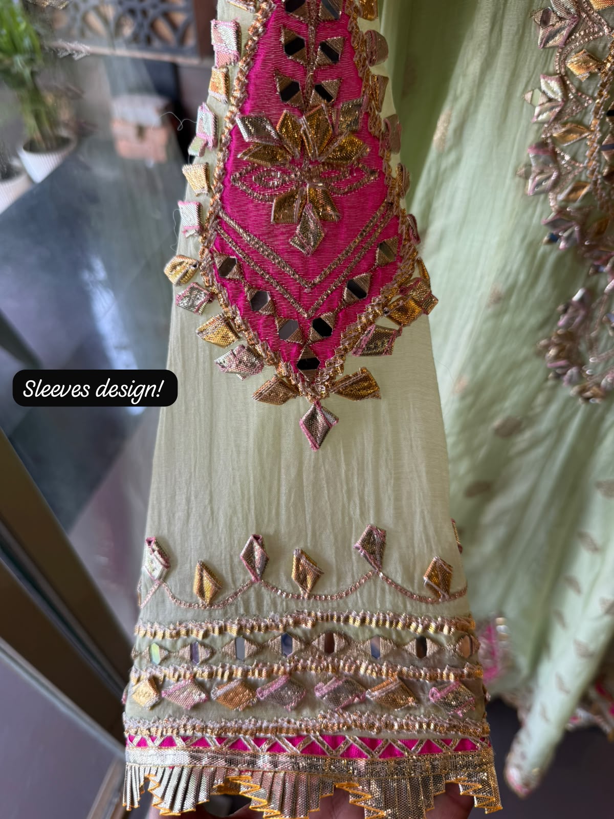 Mul Gota Patti Anarkali Suit Set