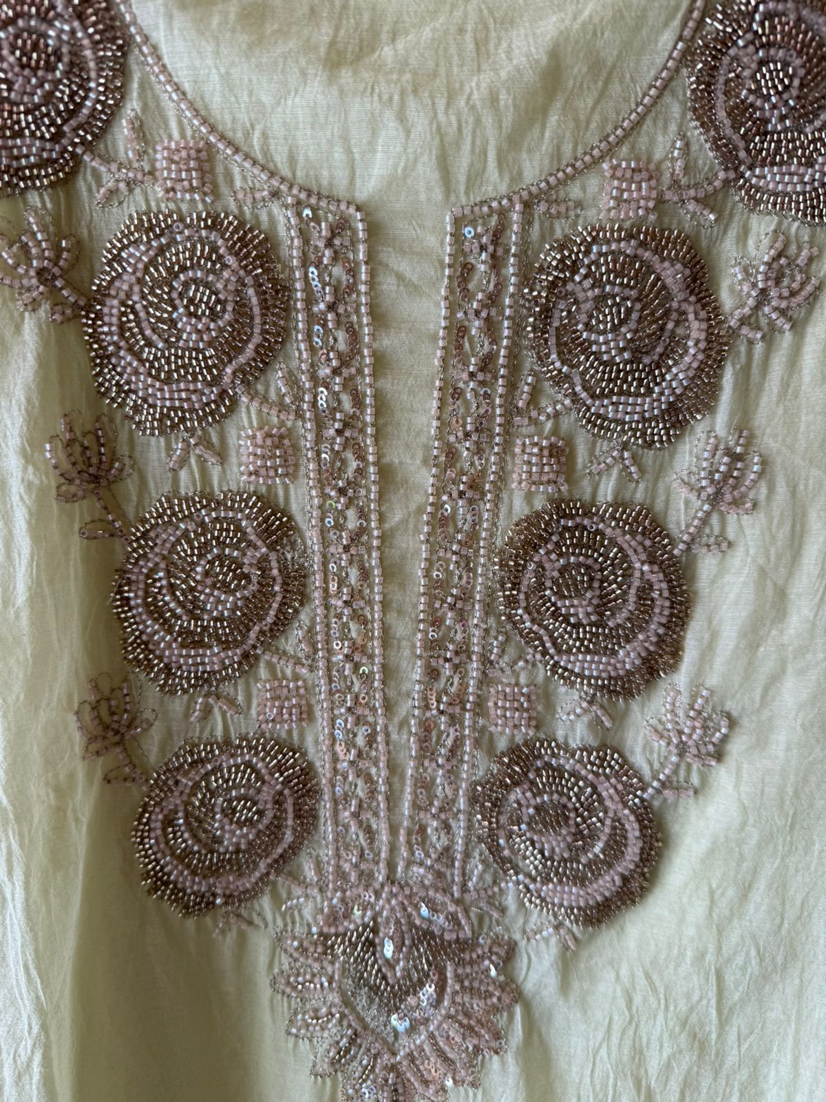 Hand-Embellished Unstitched Suit Set