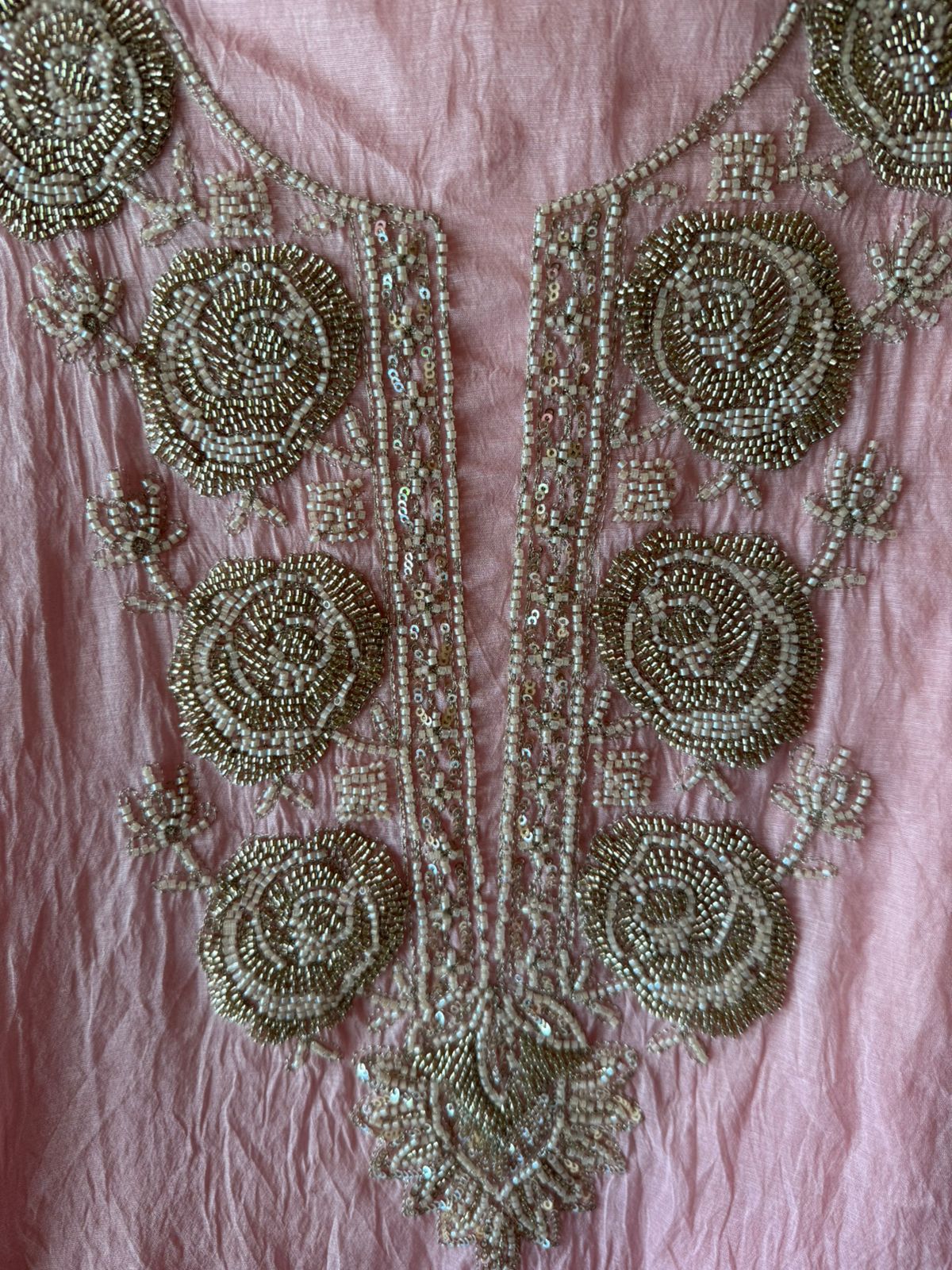 Hand-Embellished Unstitched Suit Set