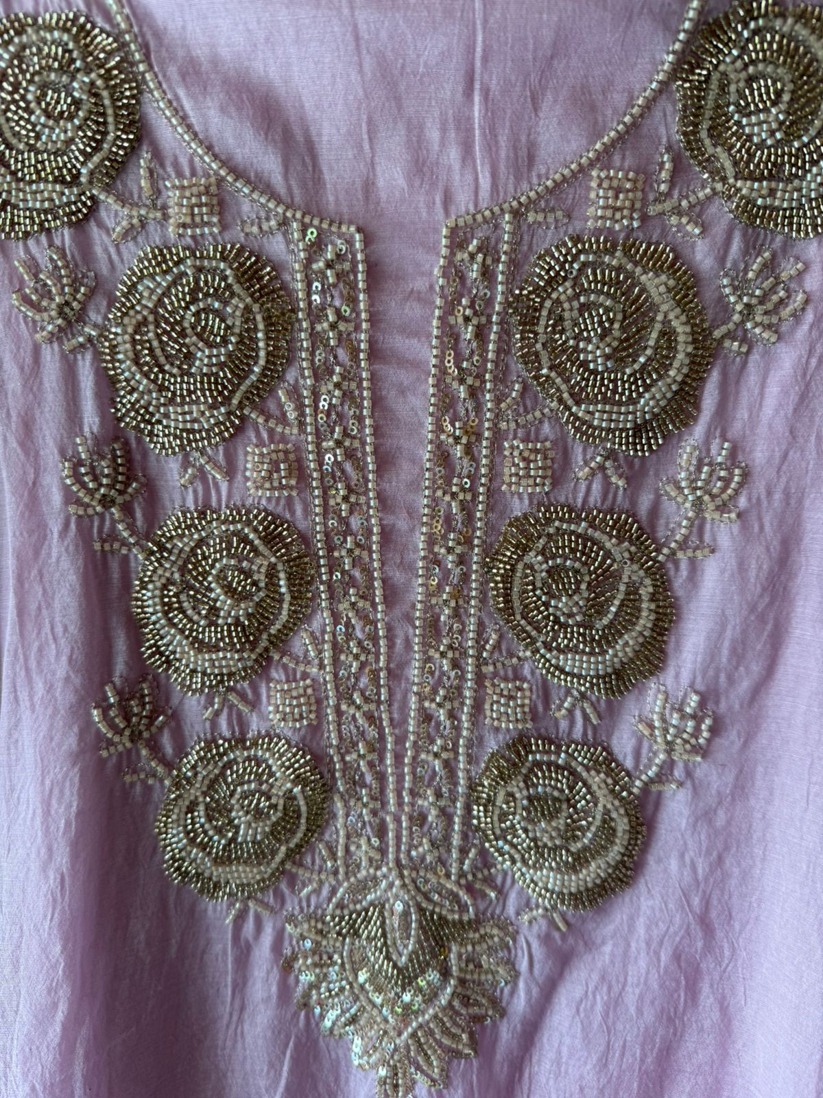 Hand-Embellished Unstitched Suit Set