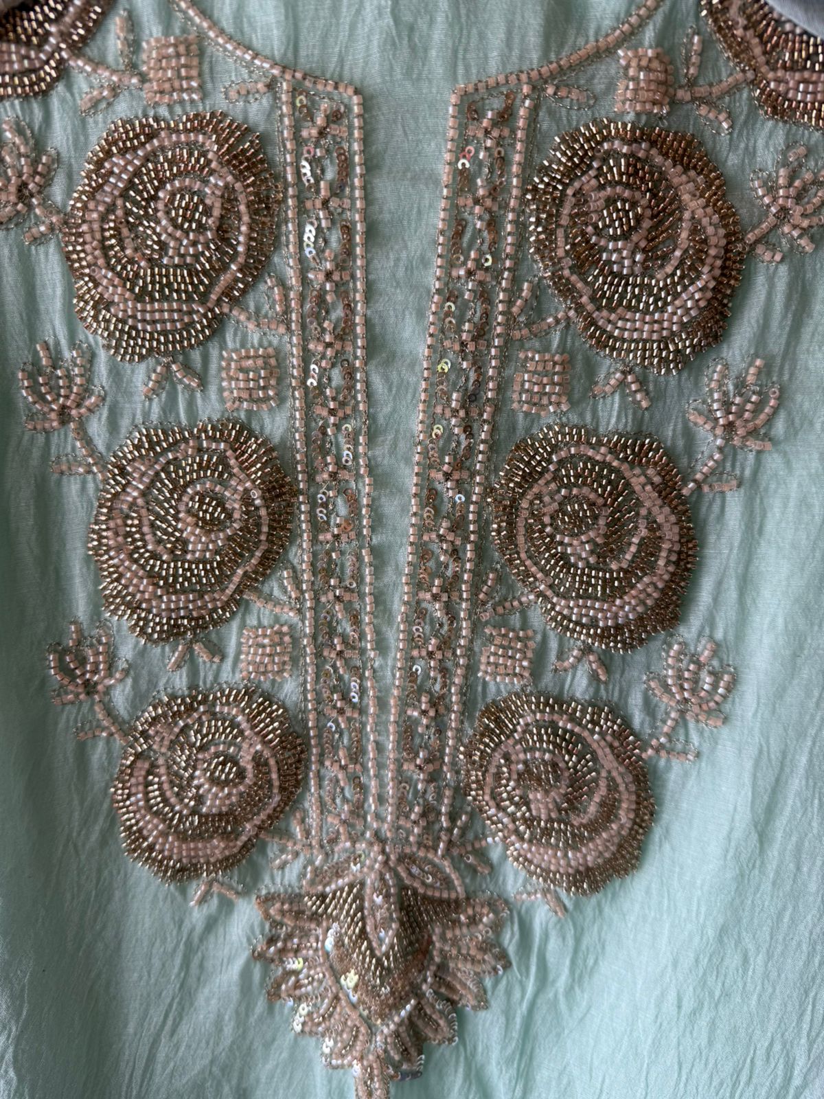 Hand-Embellished Unstitched Suit Set
