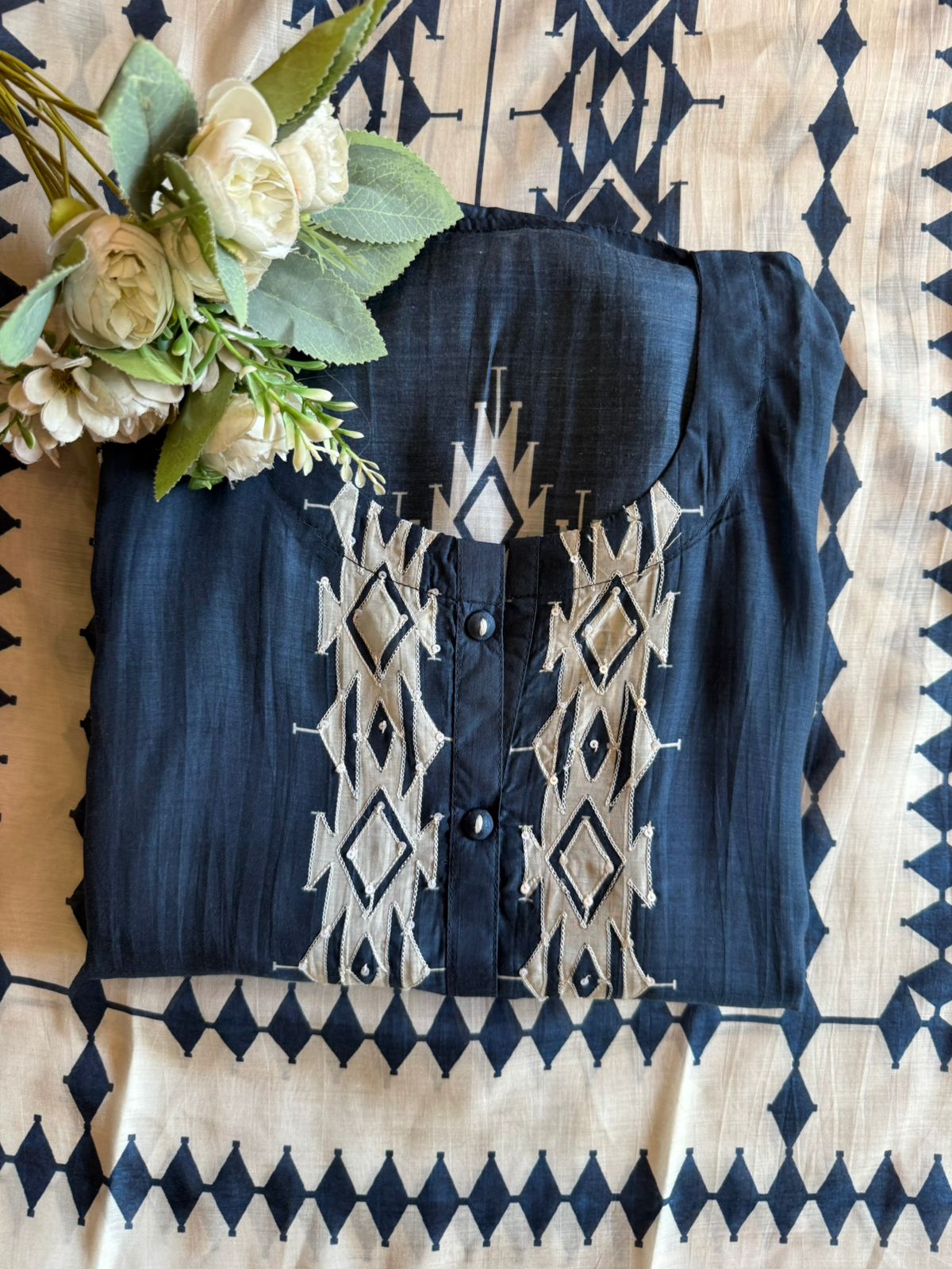 Navy Blue Designer Suit Set