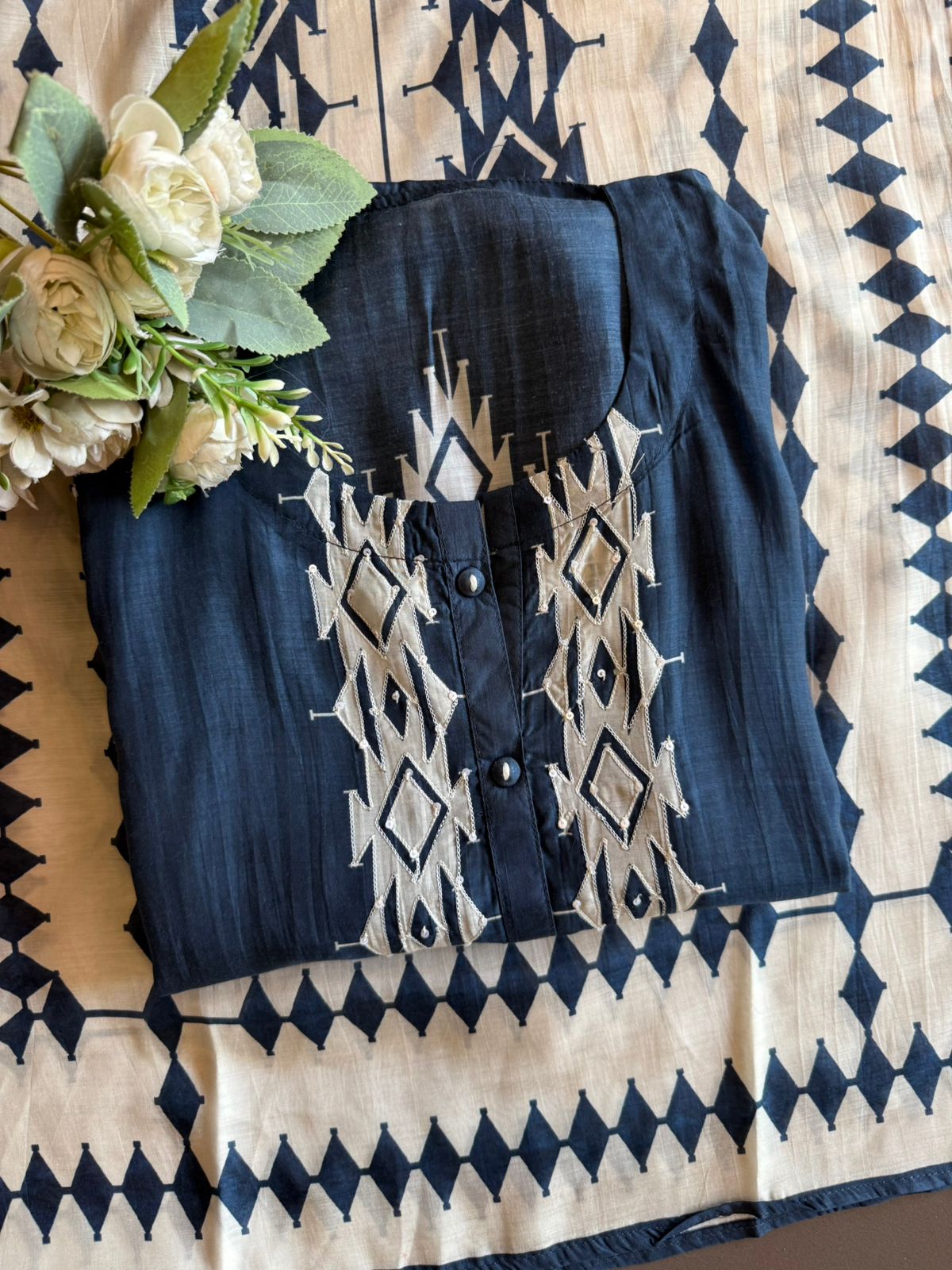 Navy Blue Designer Suit Set