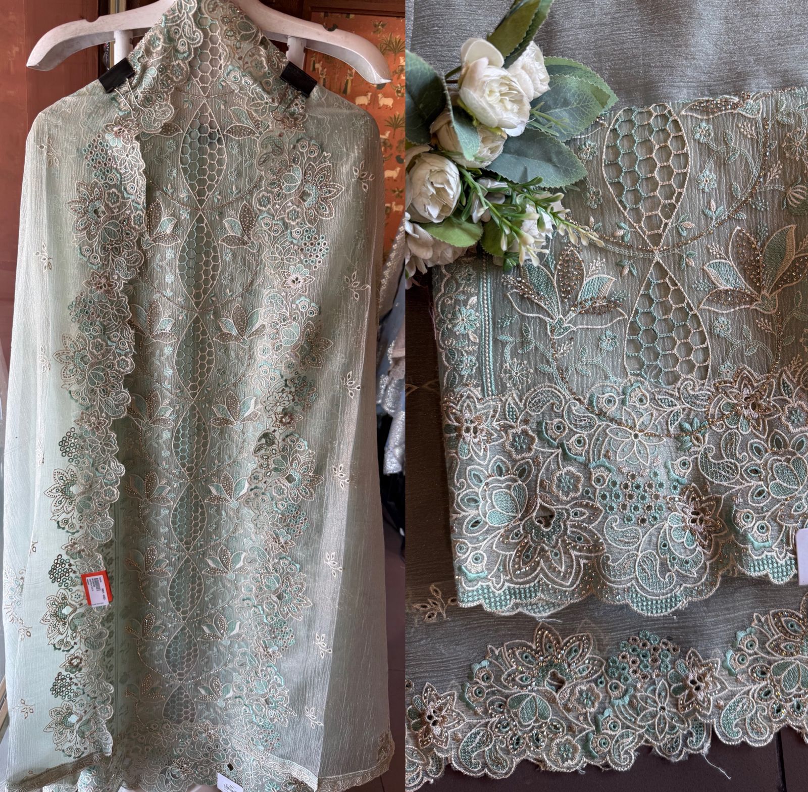 Designer Heavy Embroidered Pakistani Suit Set