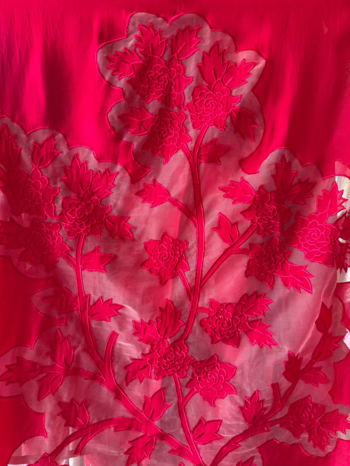 Soft organza unstitched Kurta