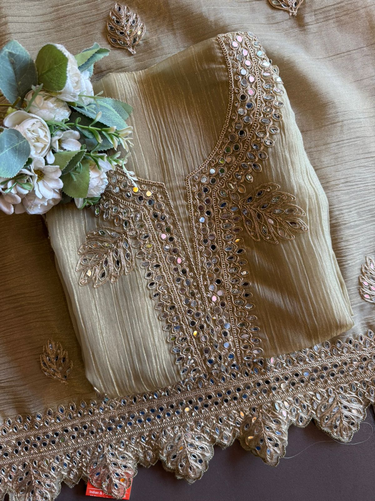 NEW DESIGNER SUIT SET WITH CUTWORK