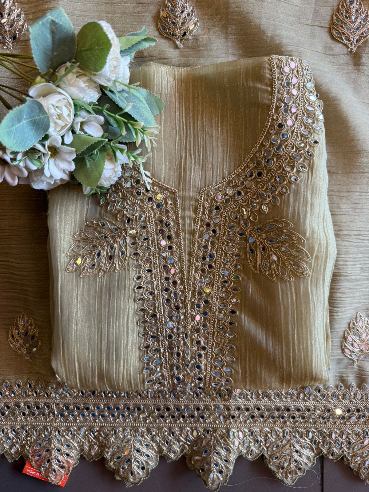 NEW DESIGNER SUIT SET WITH CUTWORK