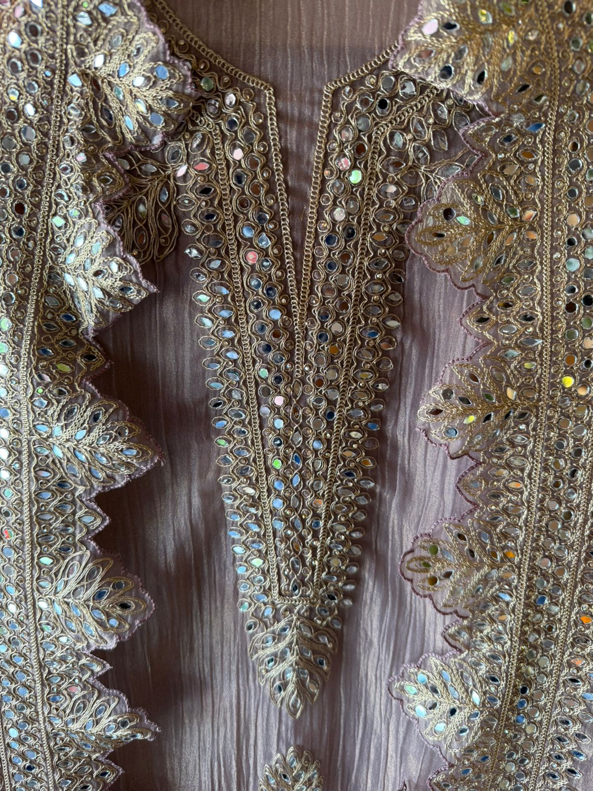 NEW DESIGNER SUIT SET WITH CUTWORK