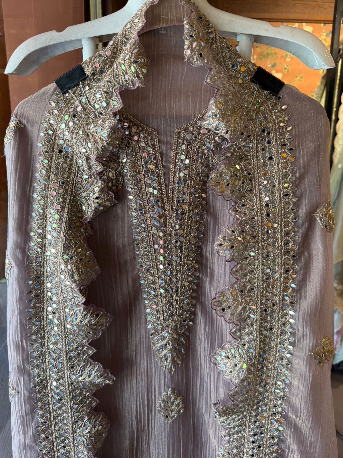 NEW DESIGNER SUIT SET WITH CUTWORK