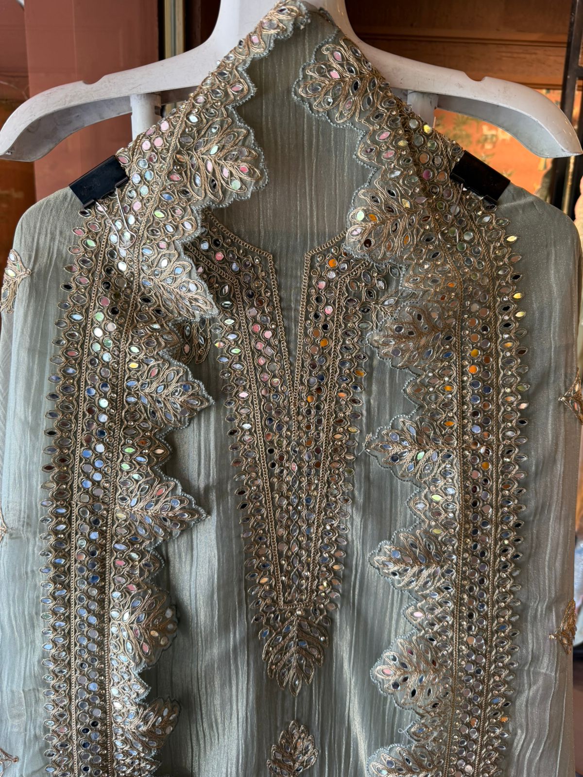 NEW DESIGNER SUIT SET WITH CUTWORK