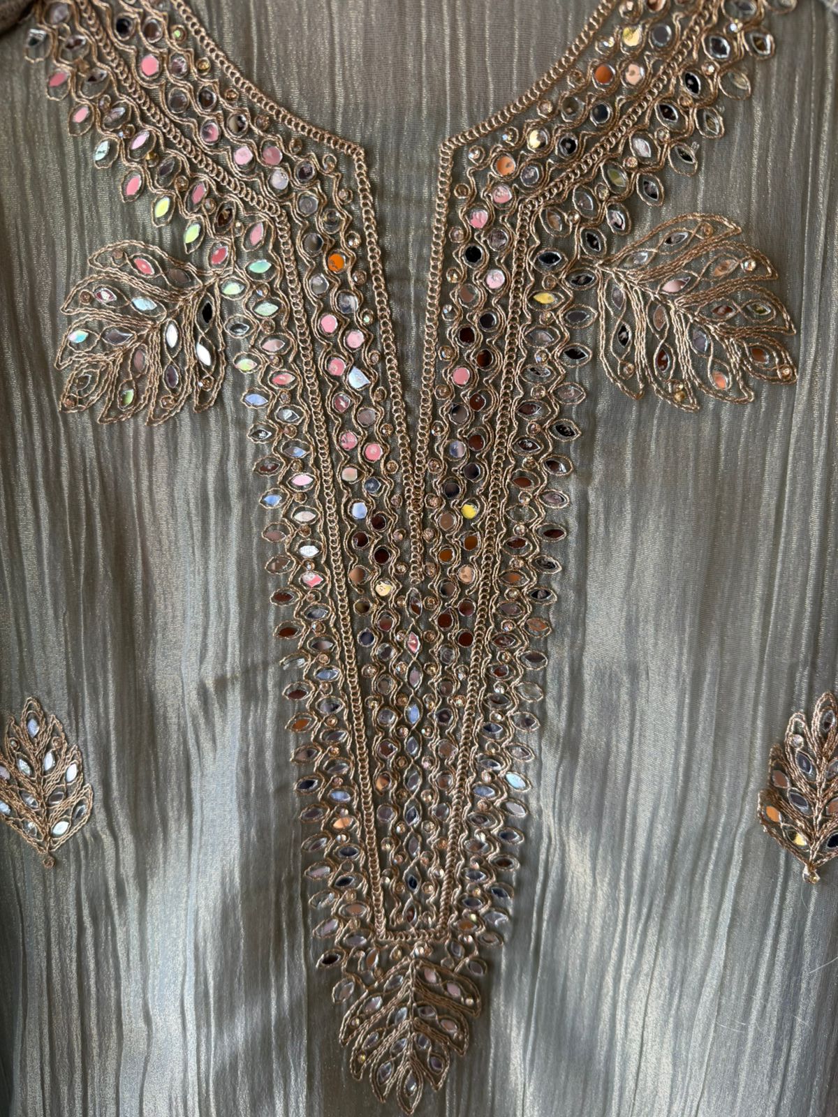 NEW DESIGNER SUIT SET WITH CUTWORK
