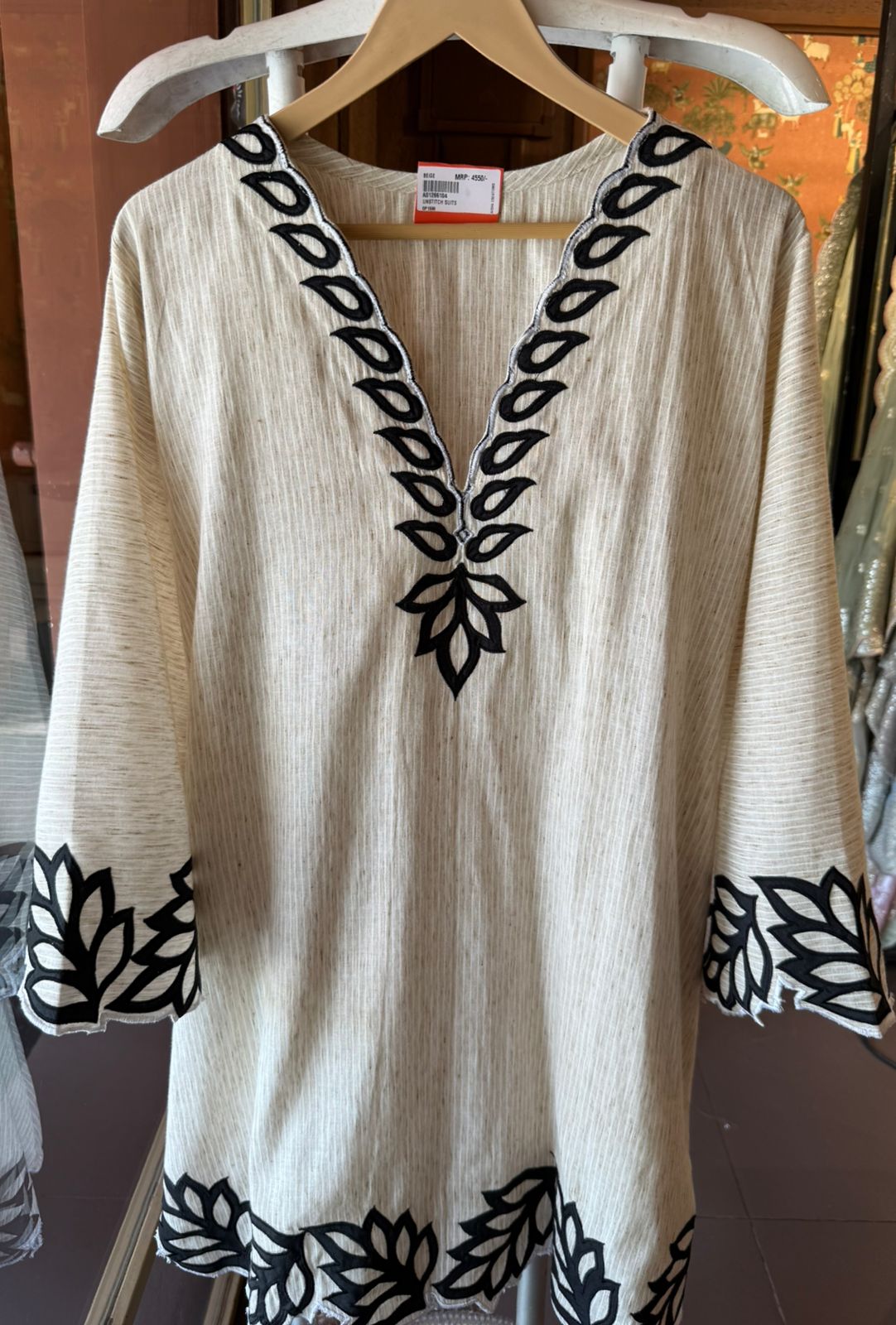 Two-piece co-ord set with matching sling bag