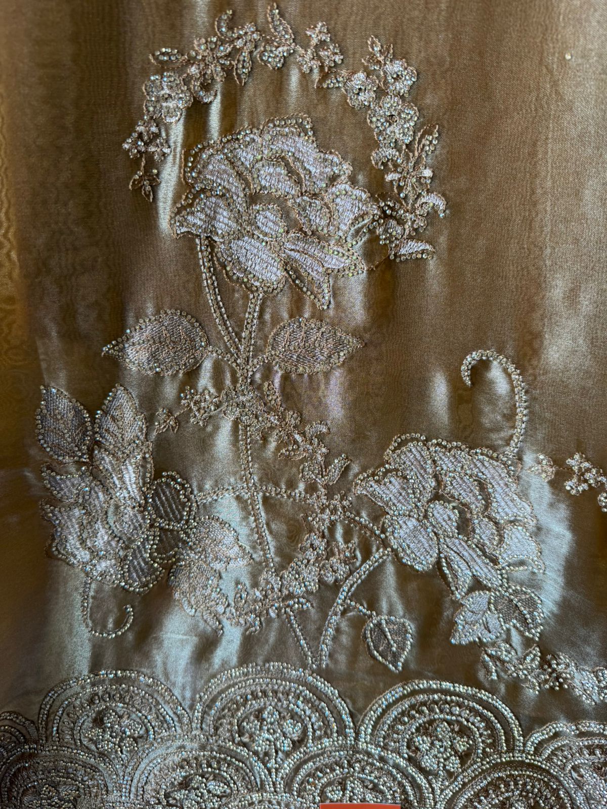 Heavily embellished fabric Suit