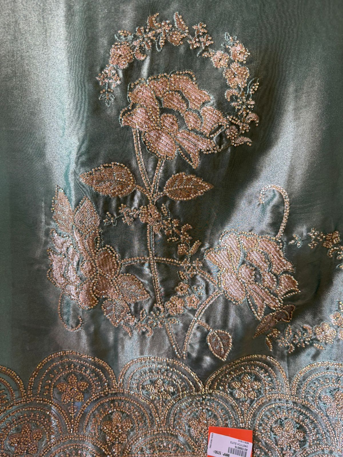 Heavily embellished fabric Suit