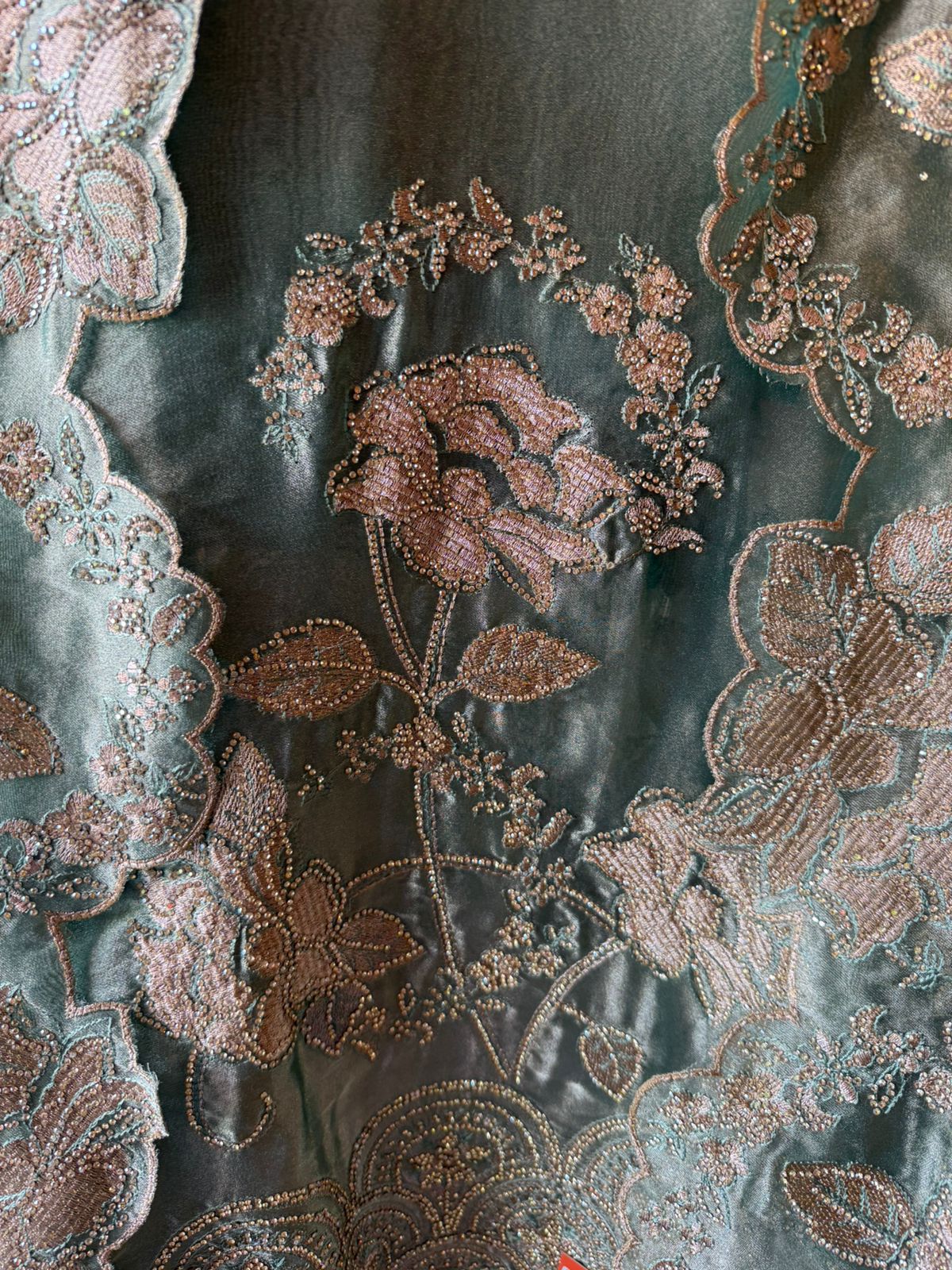 Heavily embellished fabric Suit